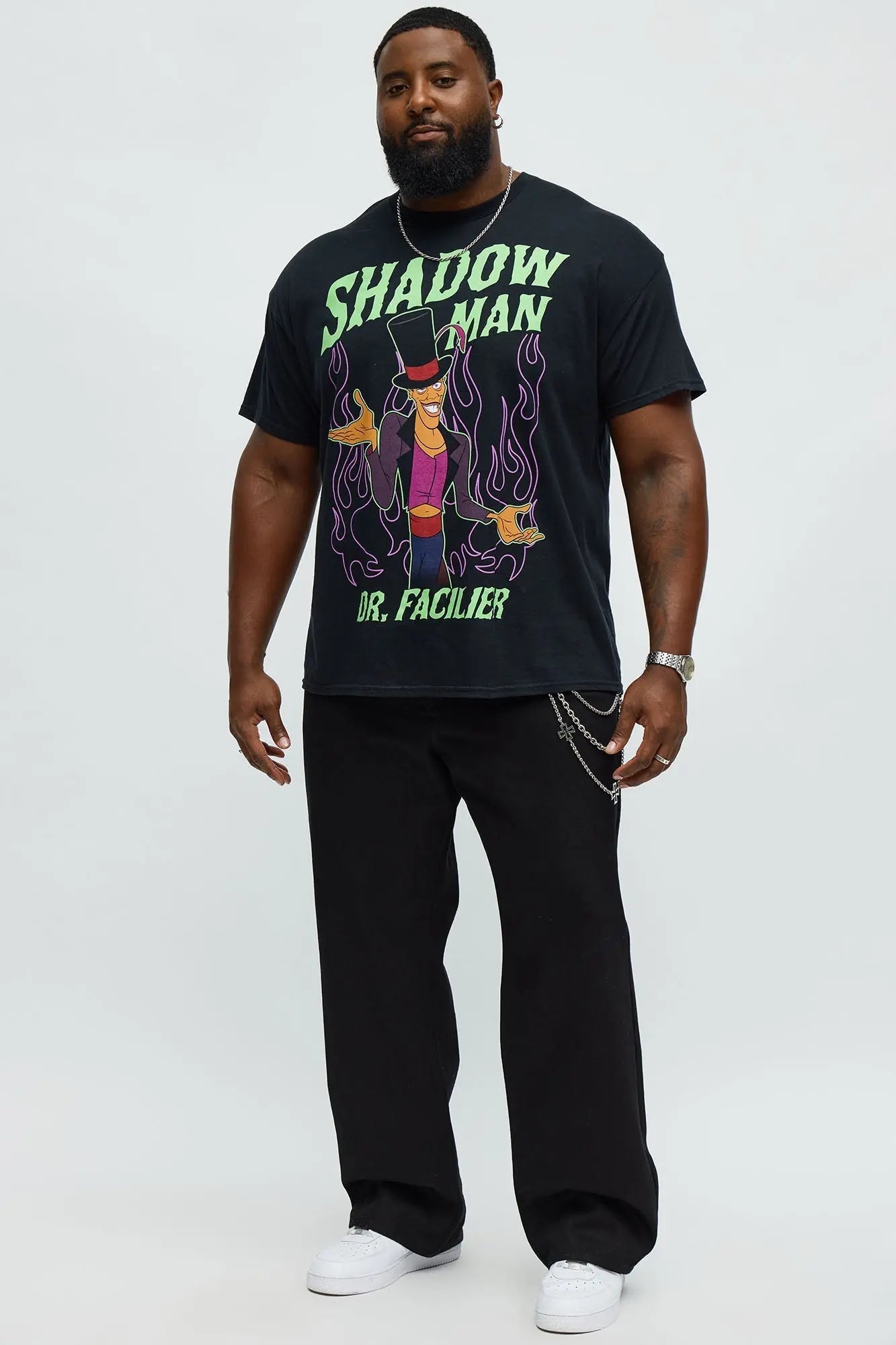 The Princess And The Frog Dr. Facilier Short Sleeve Tee - Black