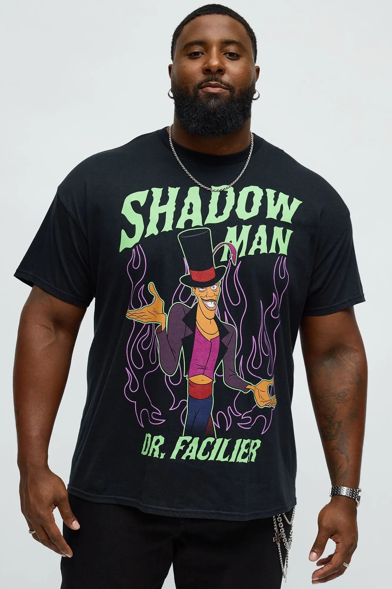The Princess And The Frog Dr. Facilier Short Sleeve Tee - Black
