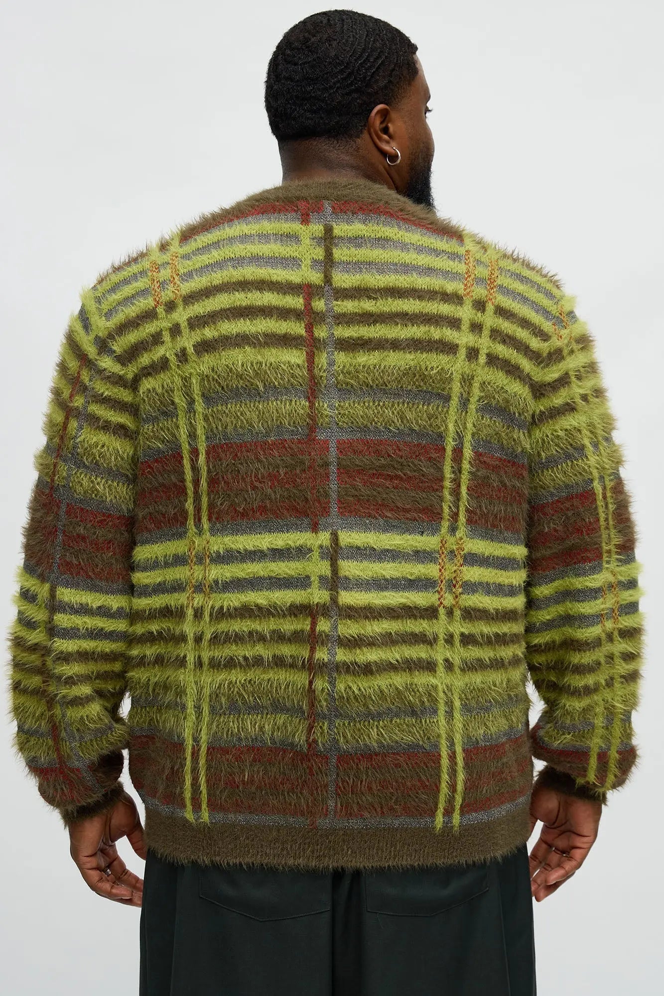 Forest Moss Mohair Cardigan - Green