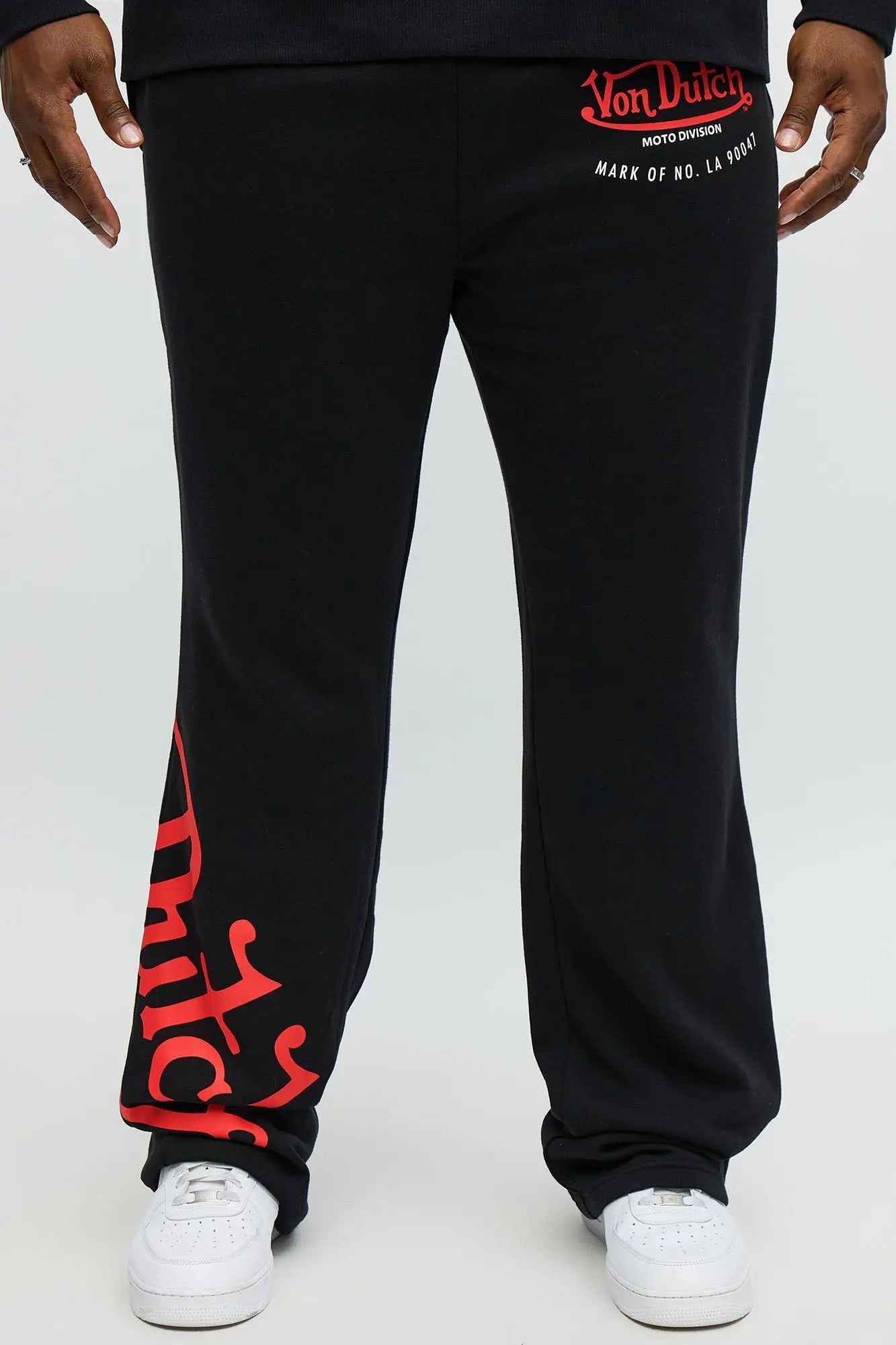Von Dutch Motor Club Flared Sweatpants - Black