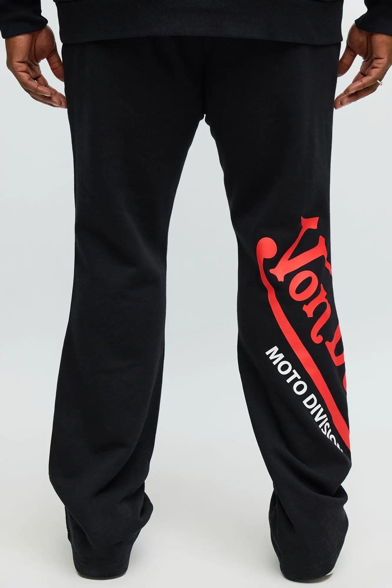 Von Dutch Motor Club Flared Sweatpants - Black