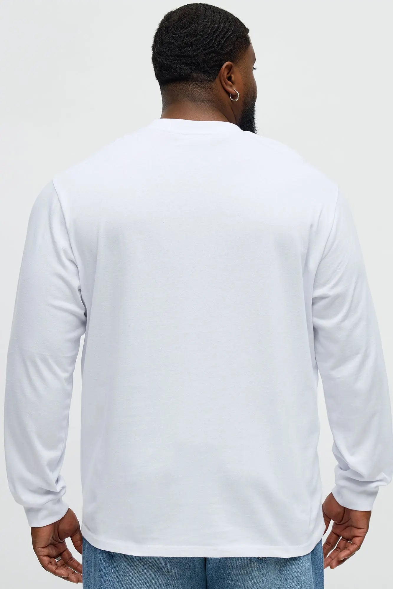Oversized Heavyweight Long Sleeve Tee - White