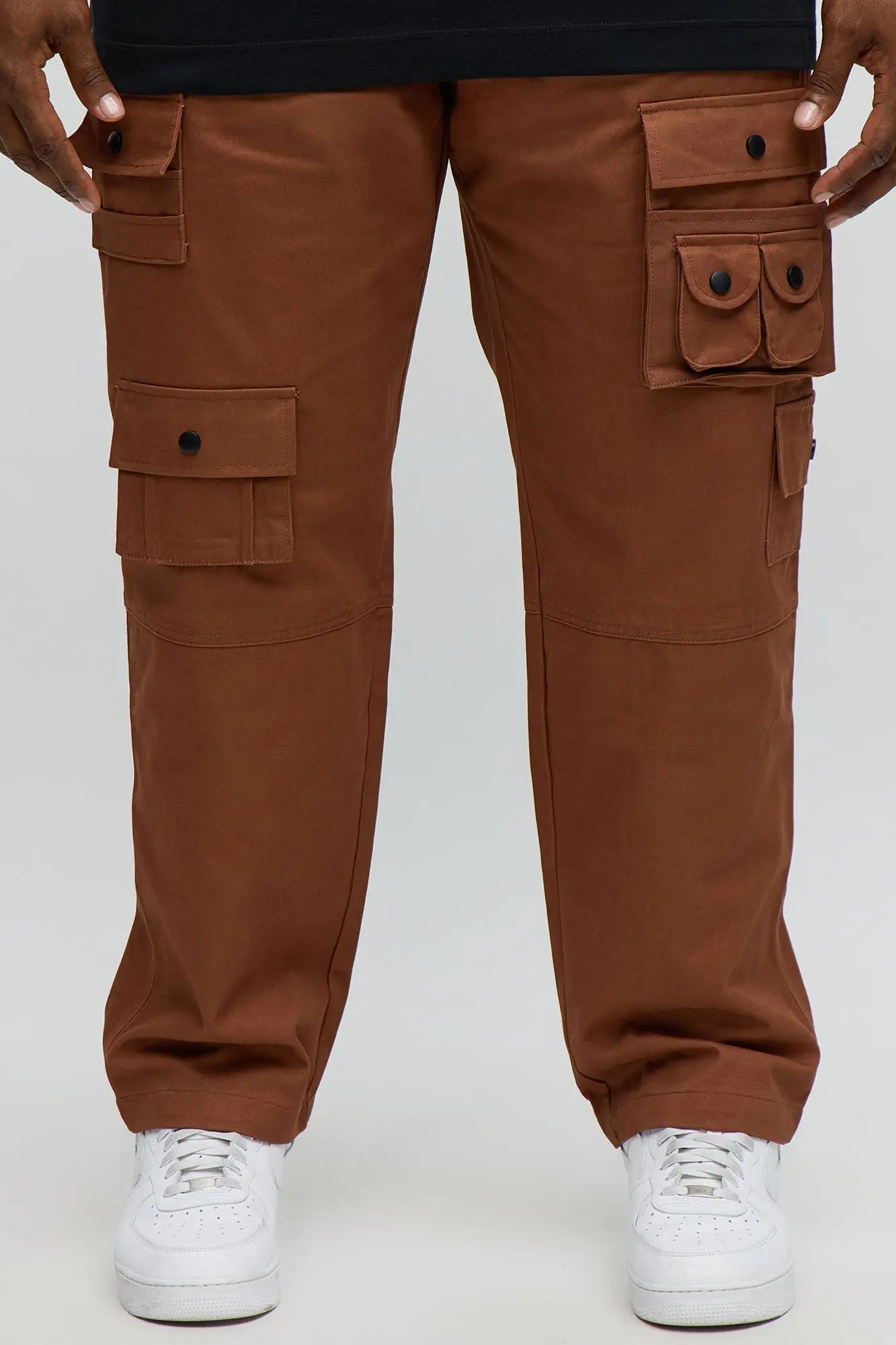 Slim Count On It Cargo Utility Pants - Brown