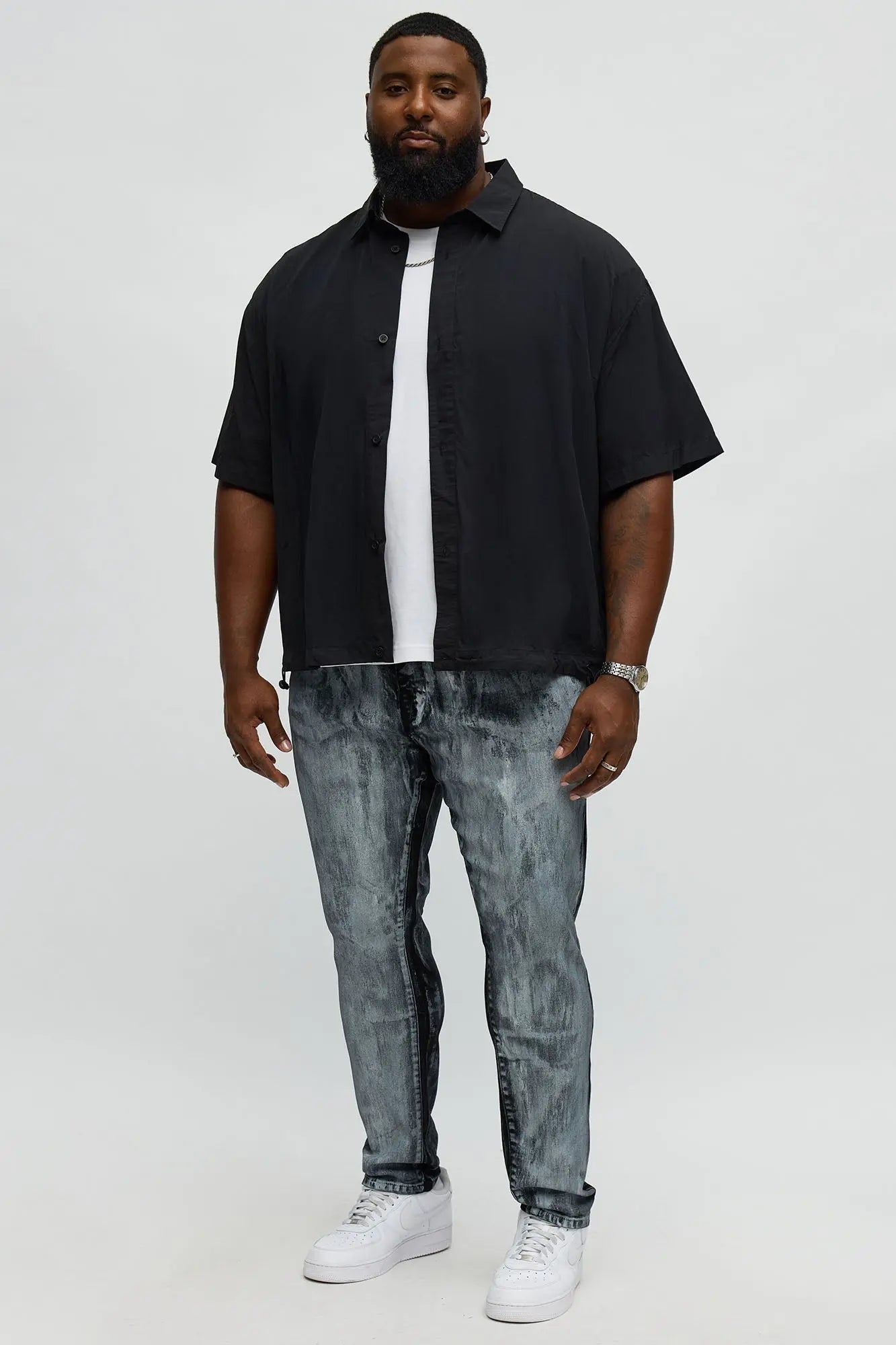 Skinny Painted My Way Jean - Black