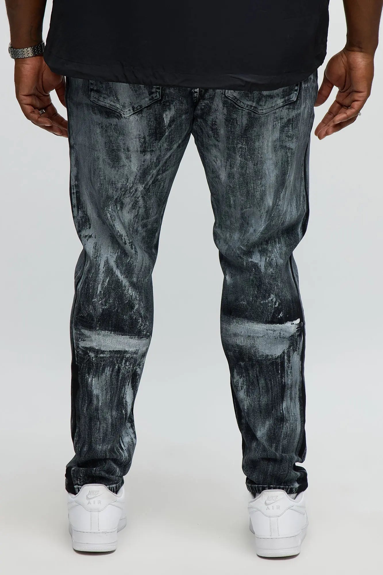 Skinny Painted My Way Jean - Black