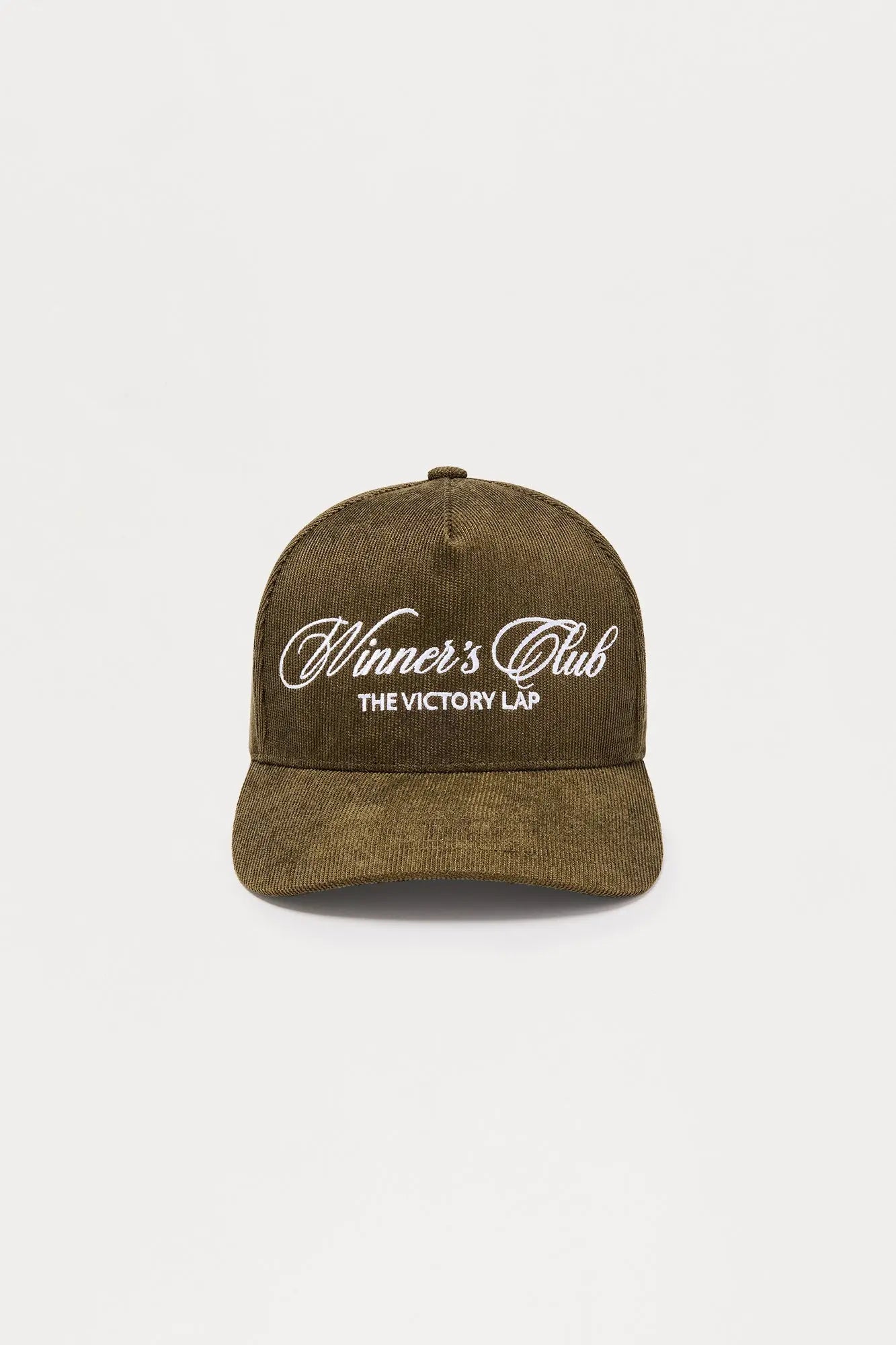 Winners Club Corduroy Structured Snapback Hat - Green