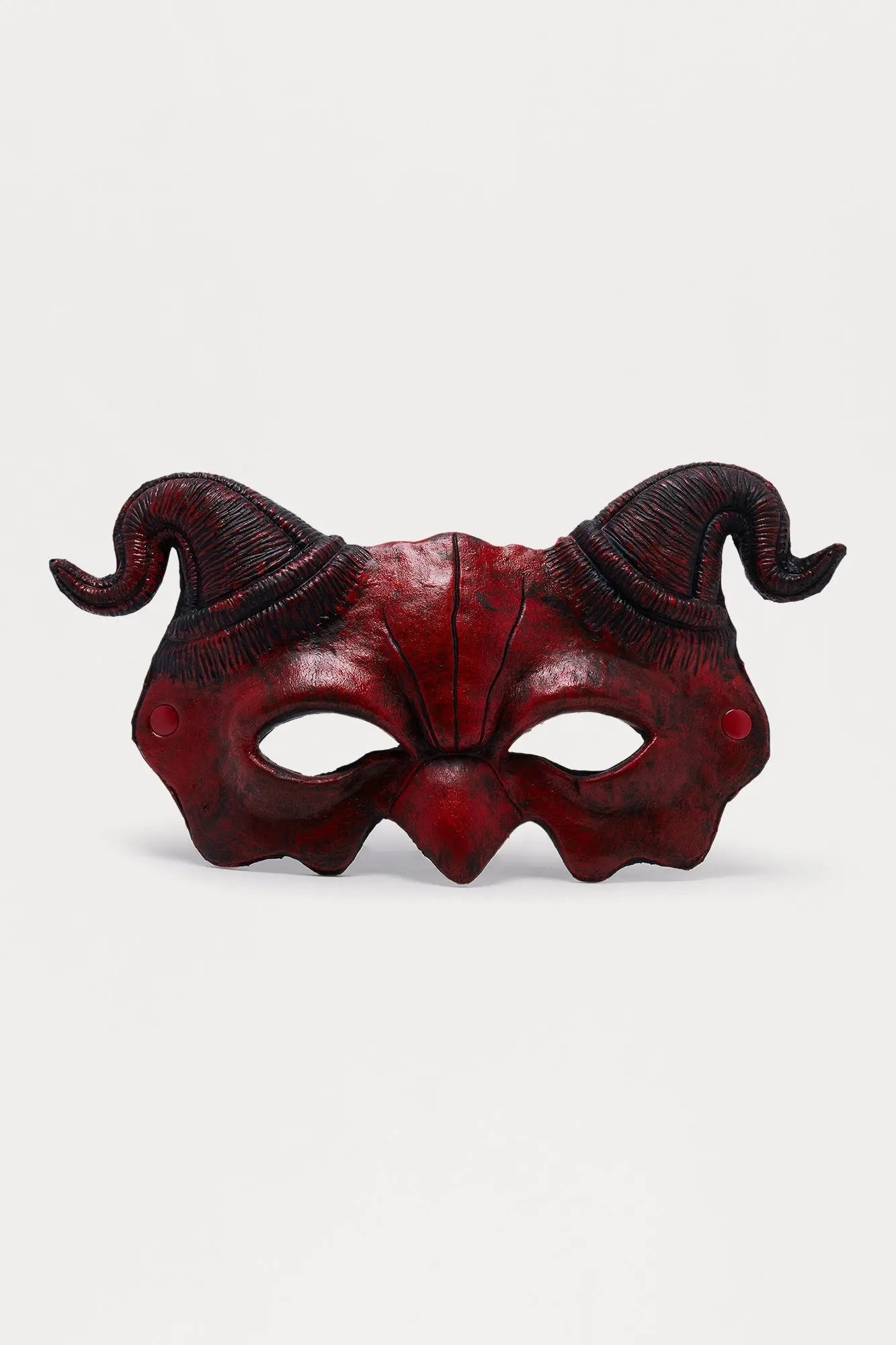 Sinister Devil Half Mask Costume - Red/Black MenKlothing