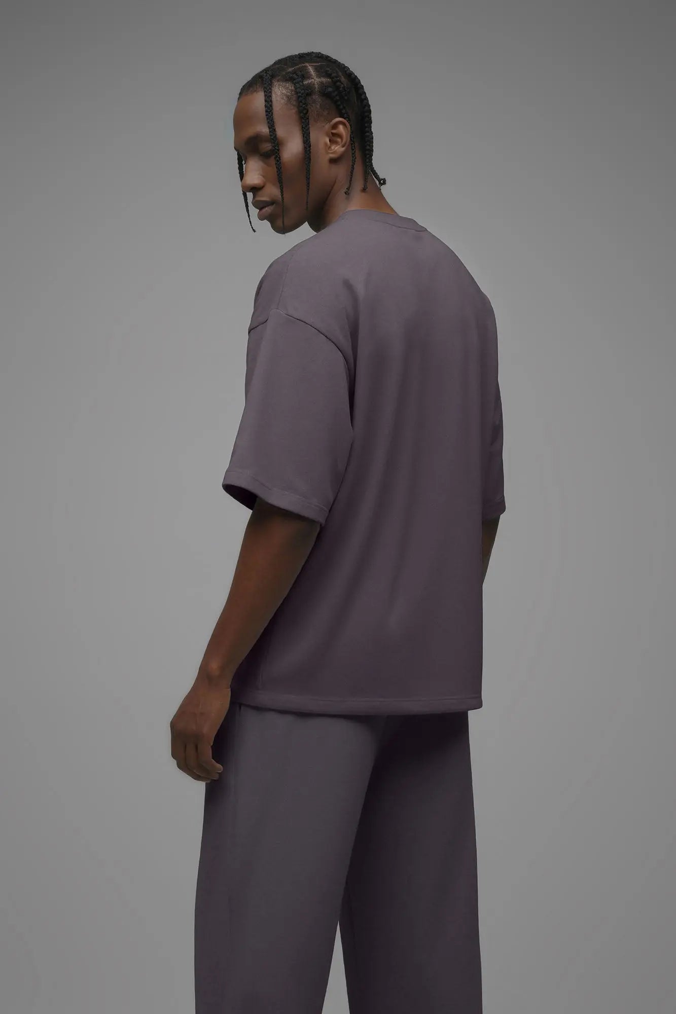 410 Oversized Fleece Tee - Purple