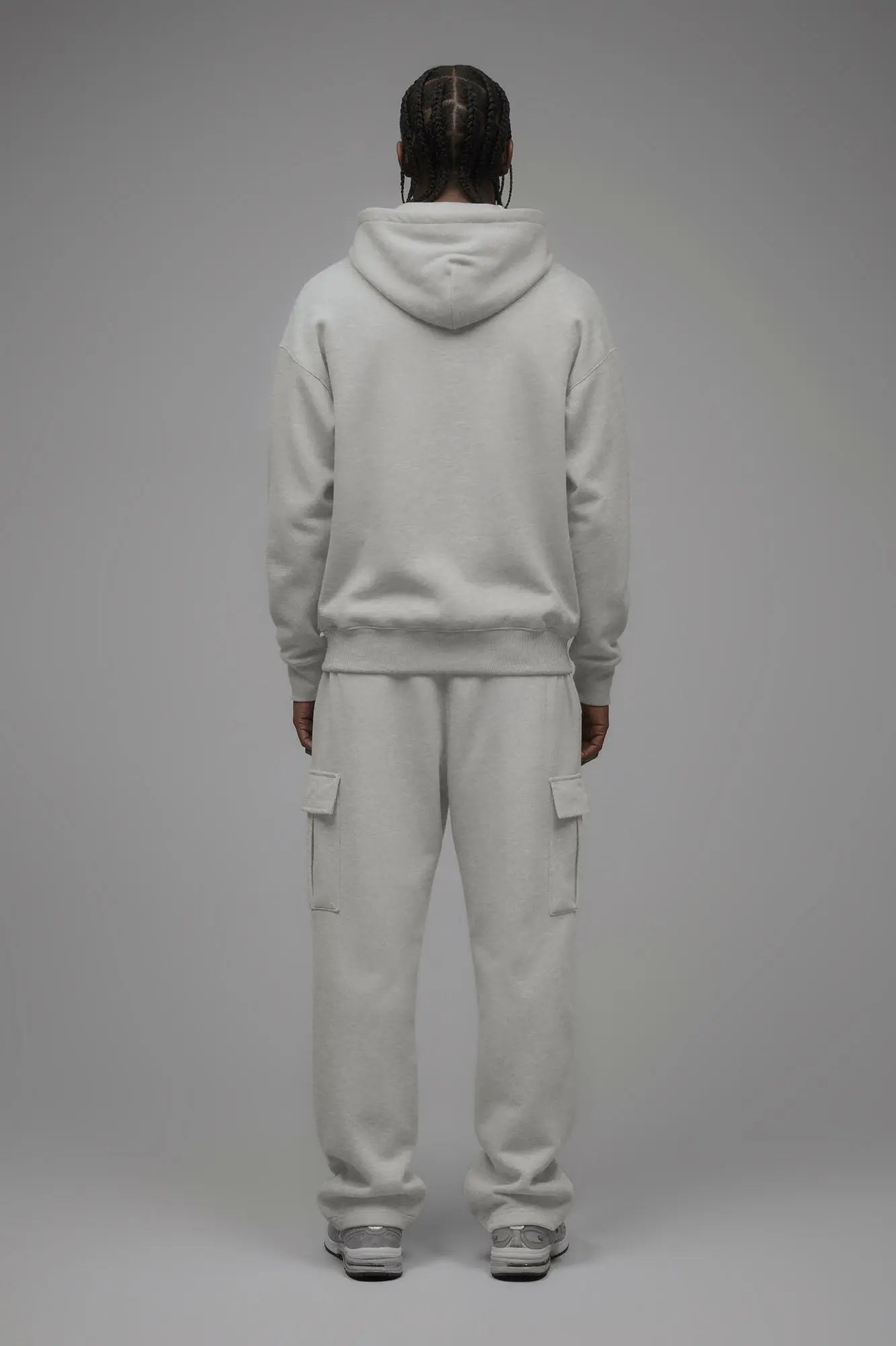 410 Oversized Zip Hoodie - Heather Grey