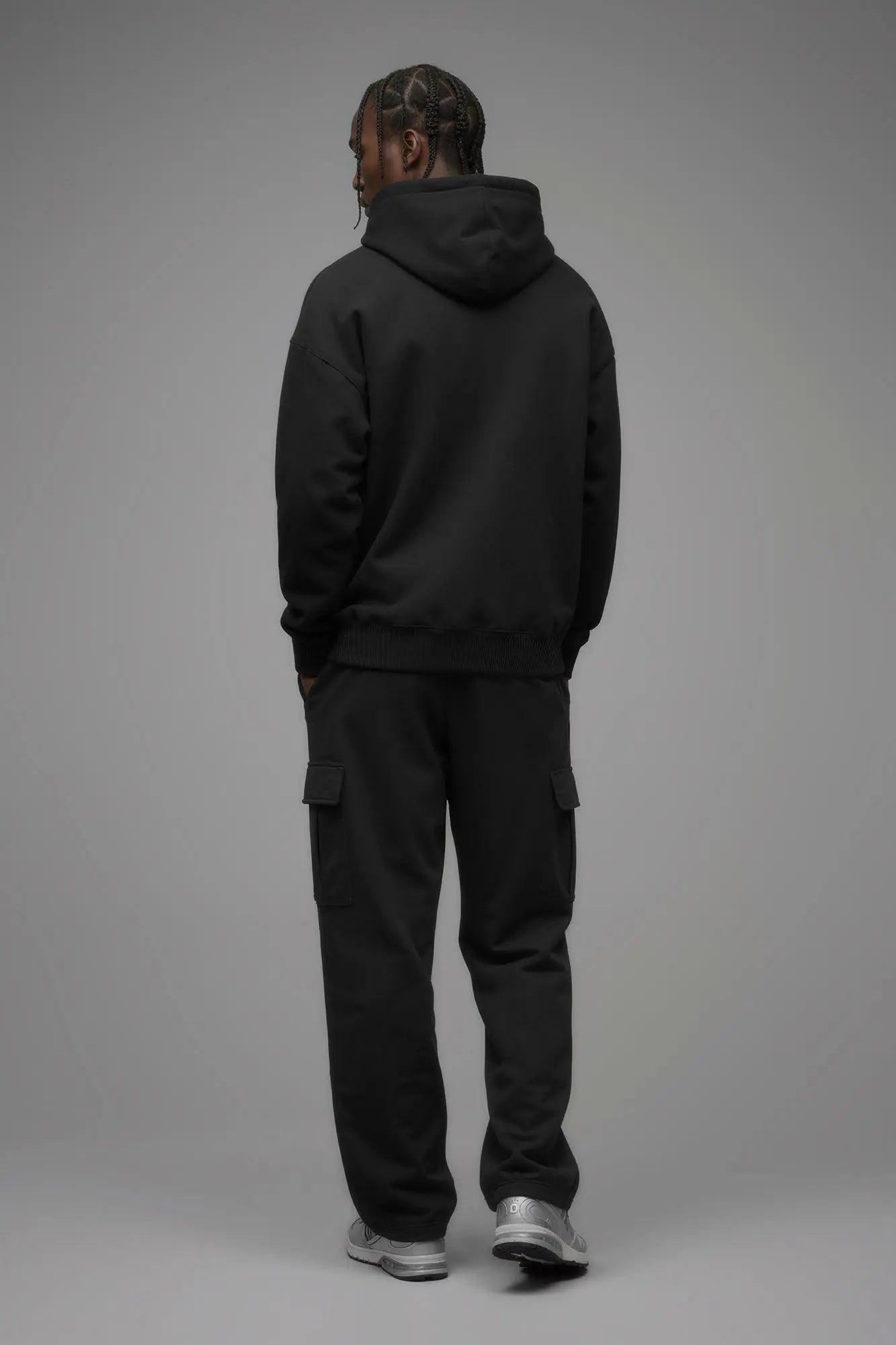 410 Oversized Zip Hoodie - Black