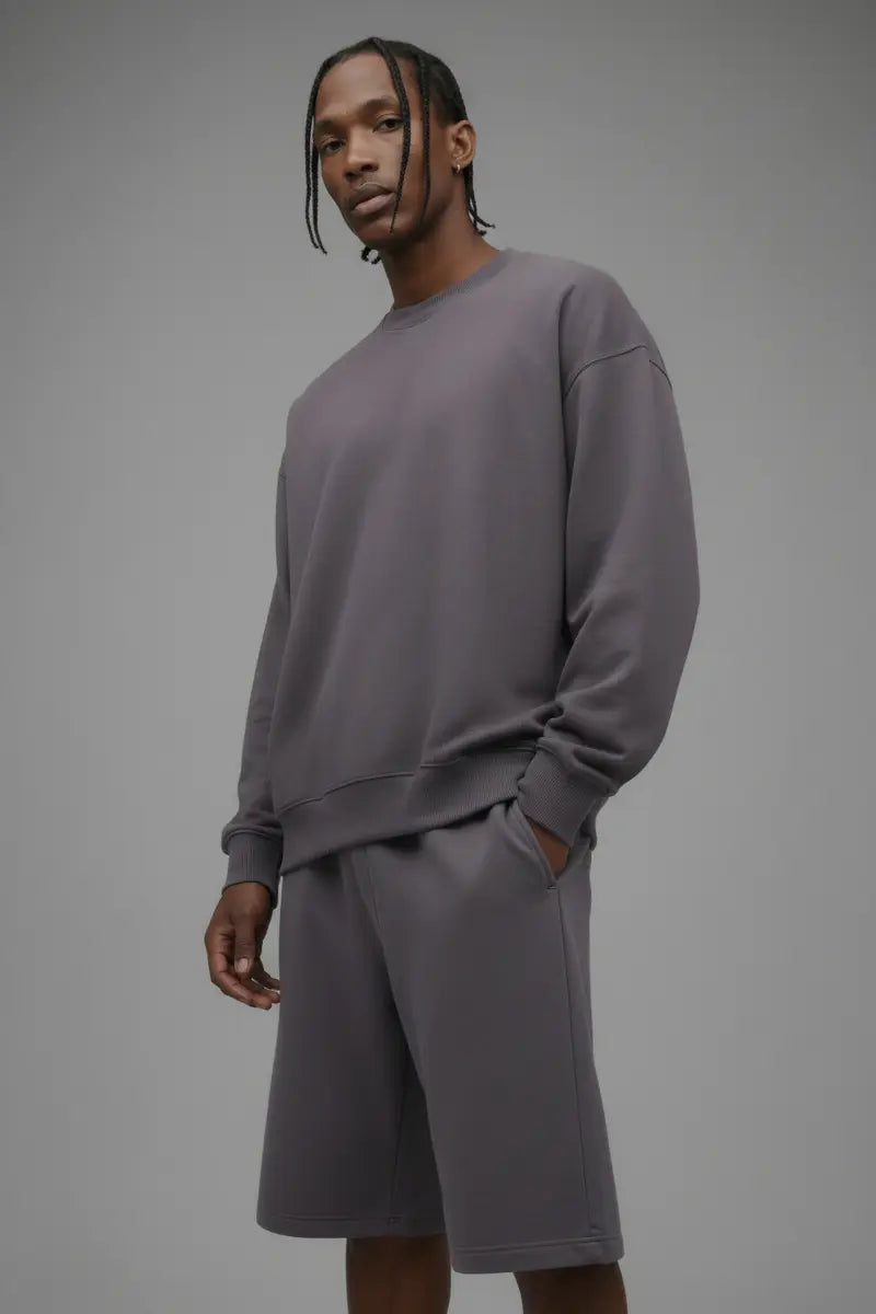 410 Oversized Crewneck - Purple