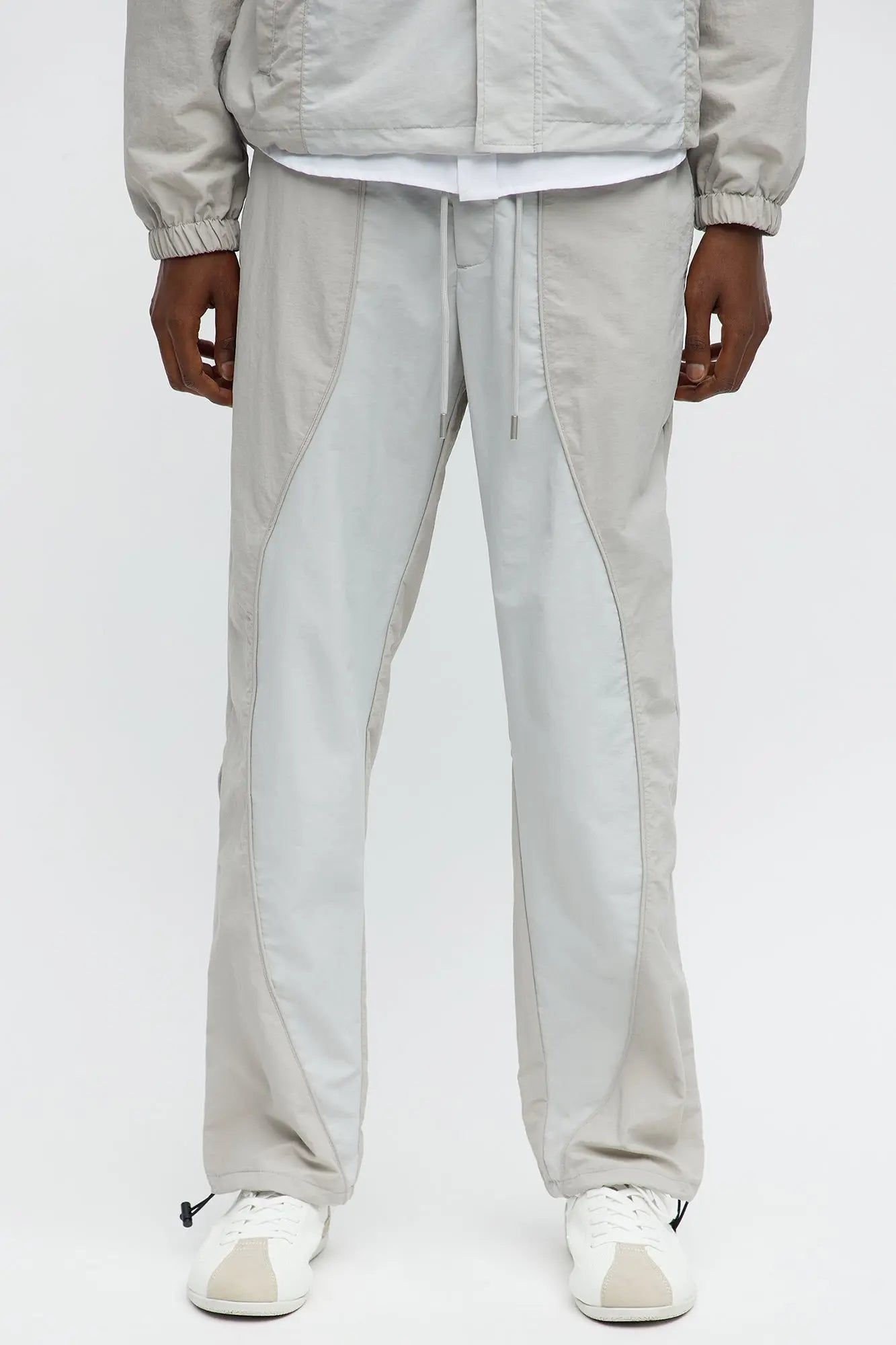 Straight Big Waves Track Pant - Grey