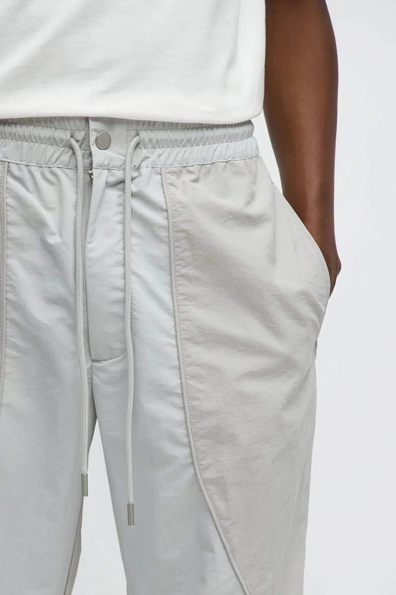Straight Big Waves Track Pant - Grey