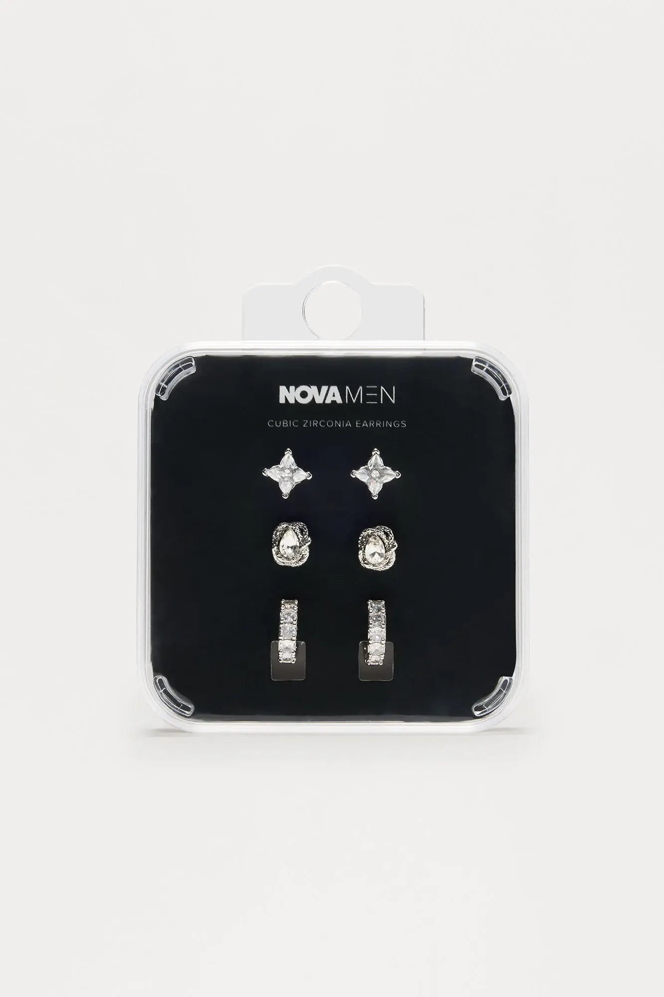 Daily Switch 3 Piece Earring Set - Silver