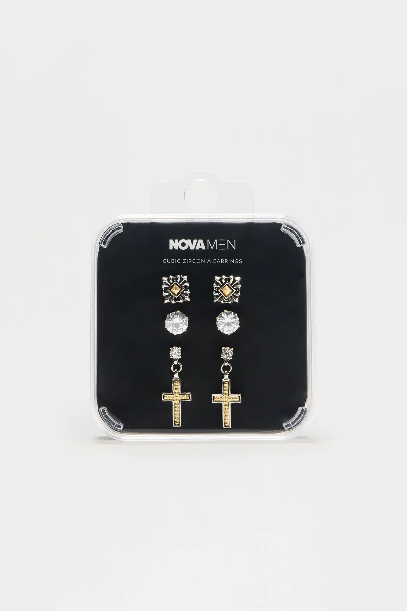 Mixed Up 3 Piece Earring Set - Gold
