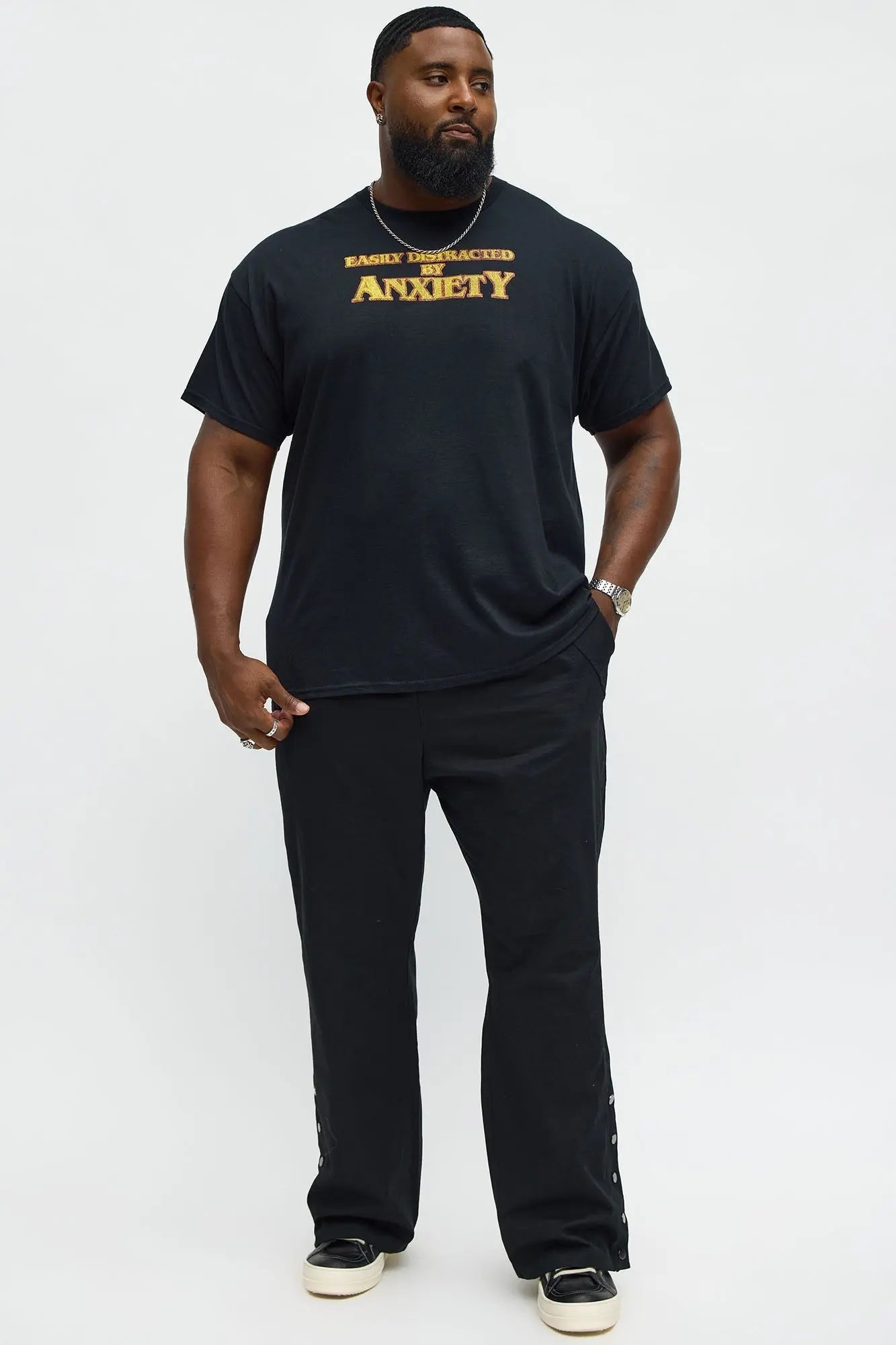 Easily Distracted Short Sleeve Tee - Black