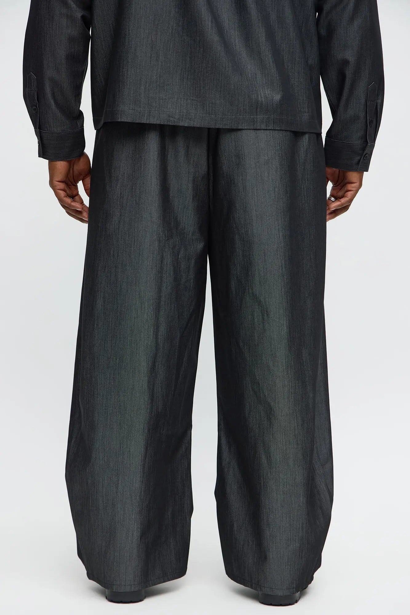 Barrel Bold Flow Trousers - Charcoal