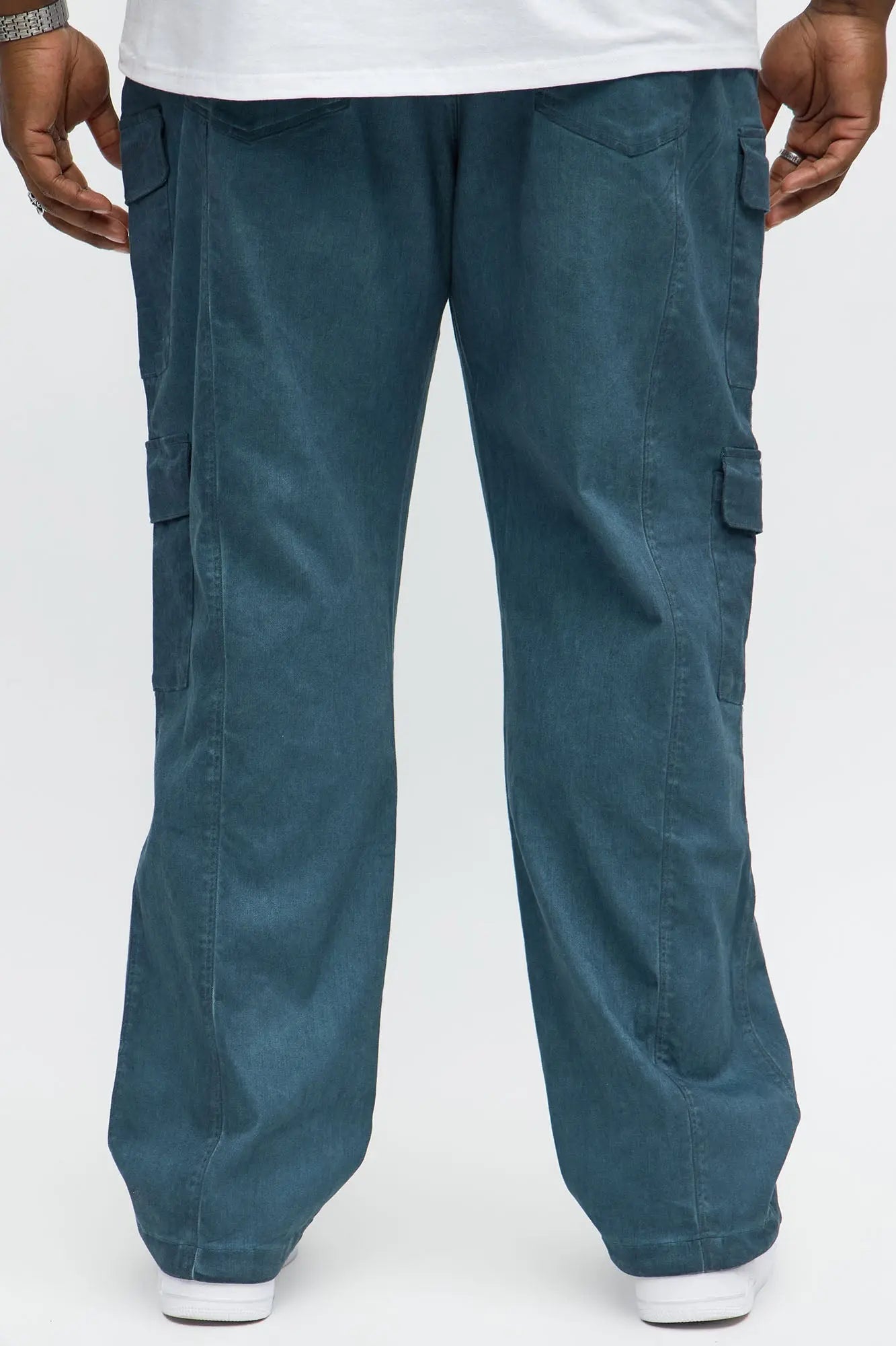 Straight Faded Out Cargo Pant - Navy