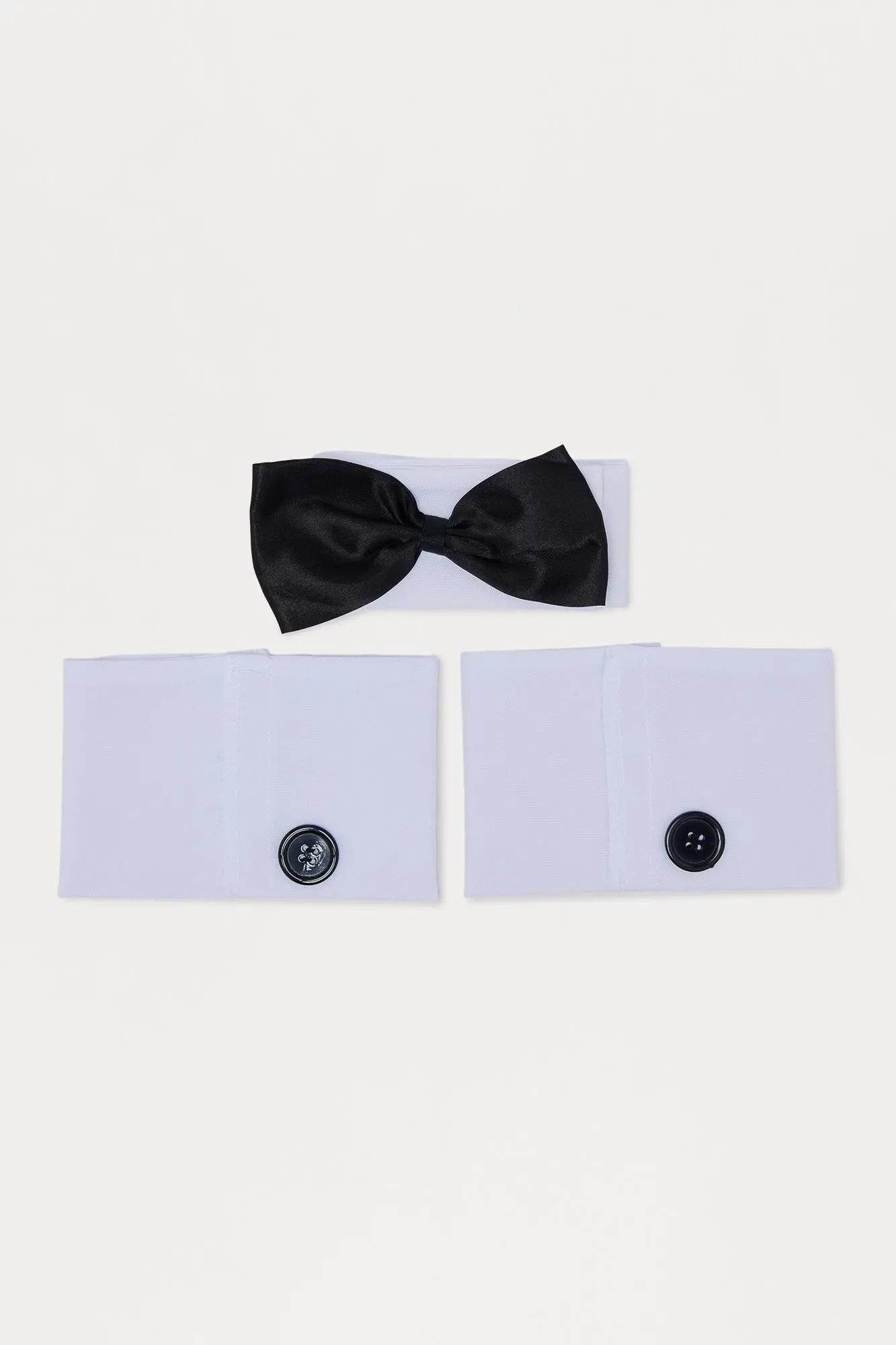 Cuff And Collar Costume Set - White/Black MenKlothing