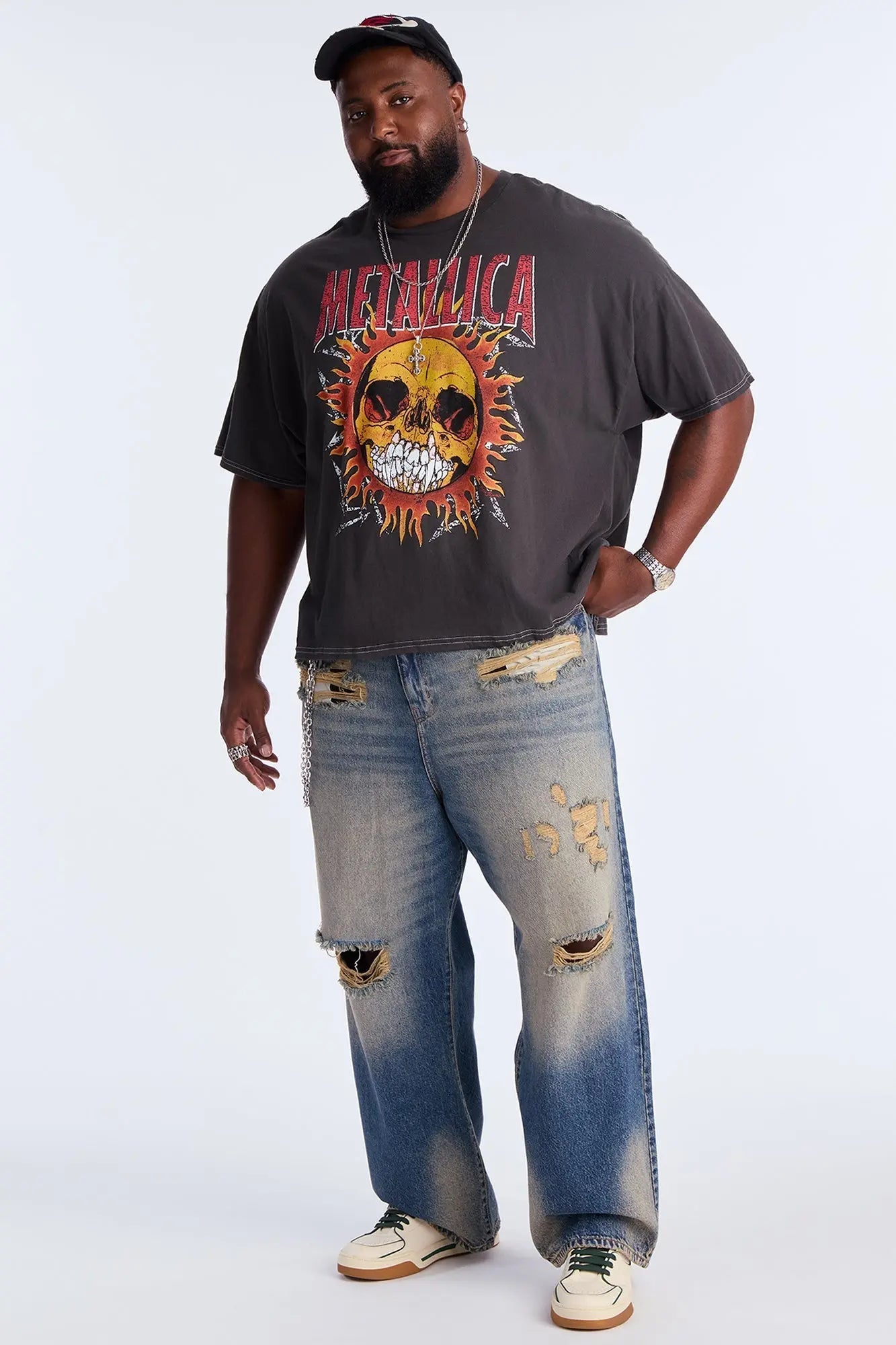 Metallica Summer Shirt 94 Boxy Short Sleeve Tee - Black Wash