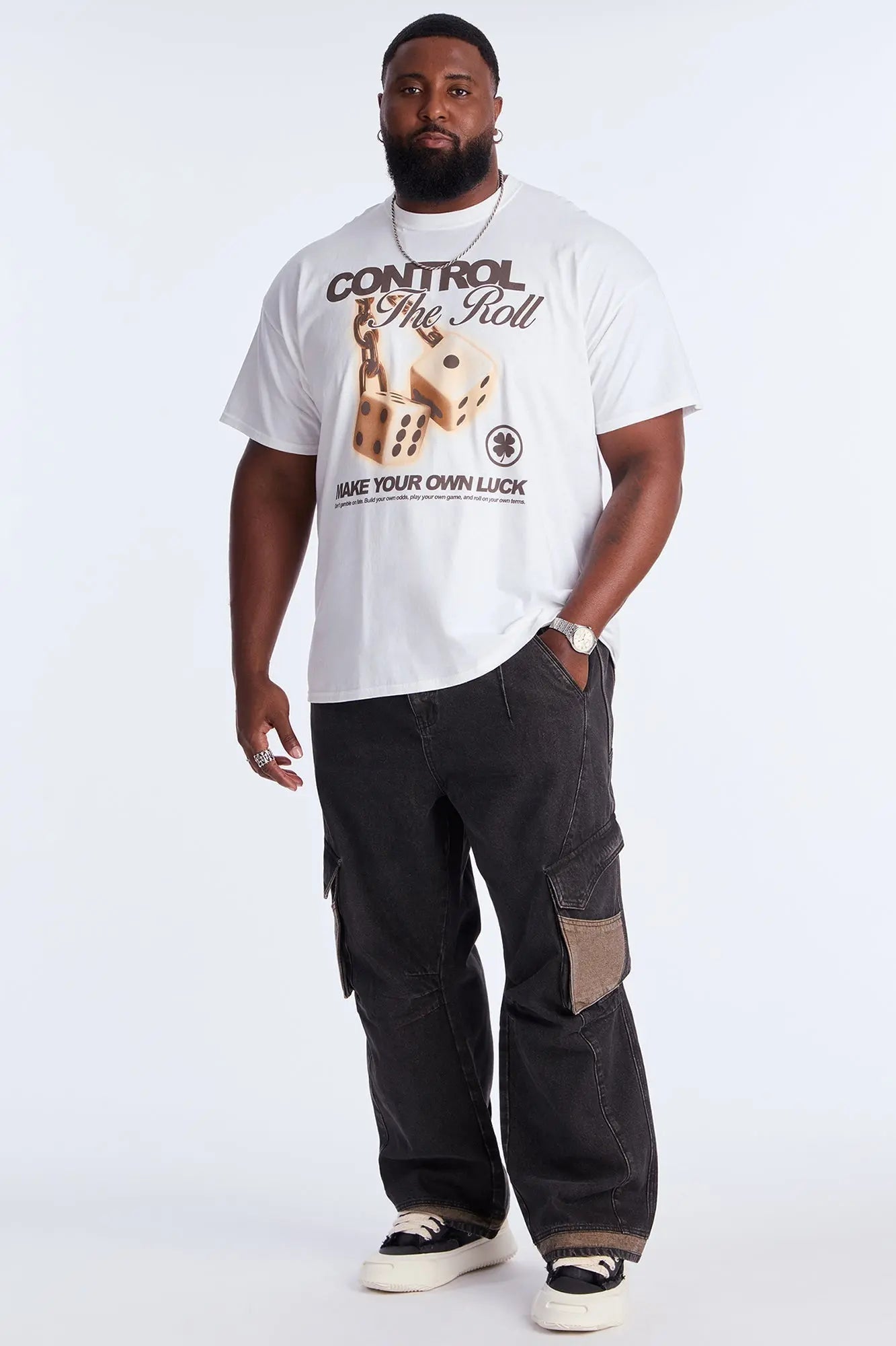 Control The Roll Short Sleeve Tee - White