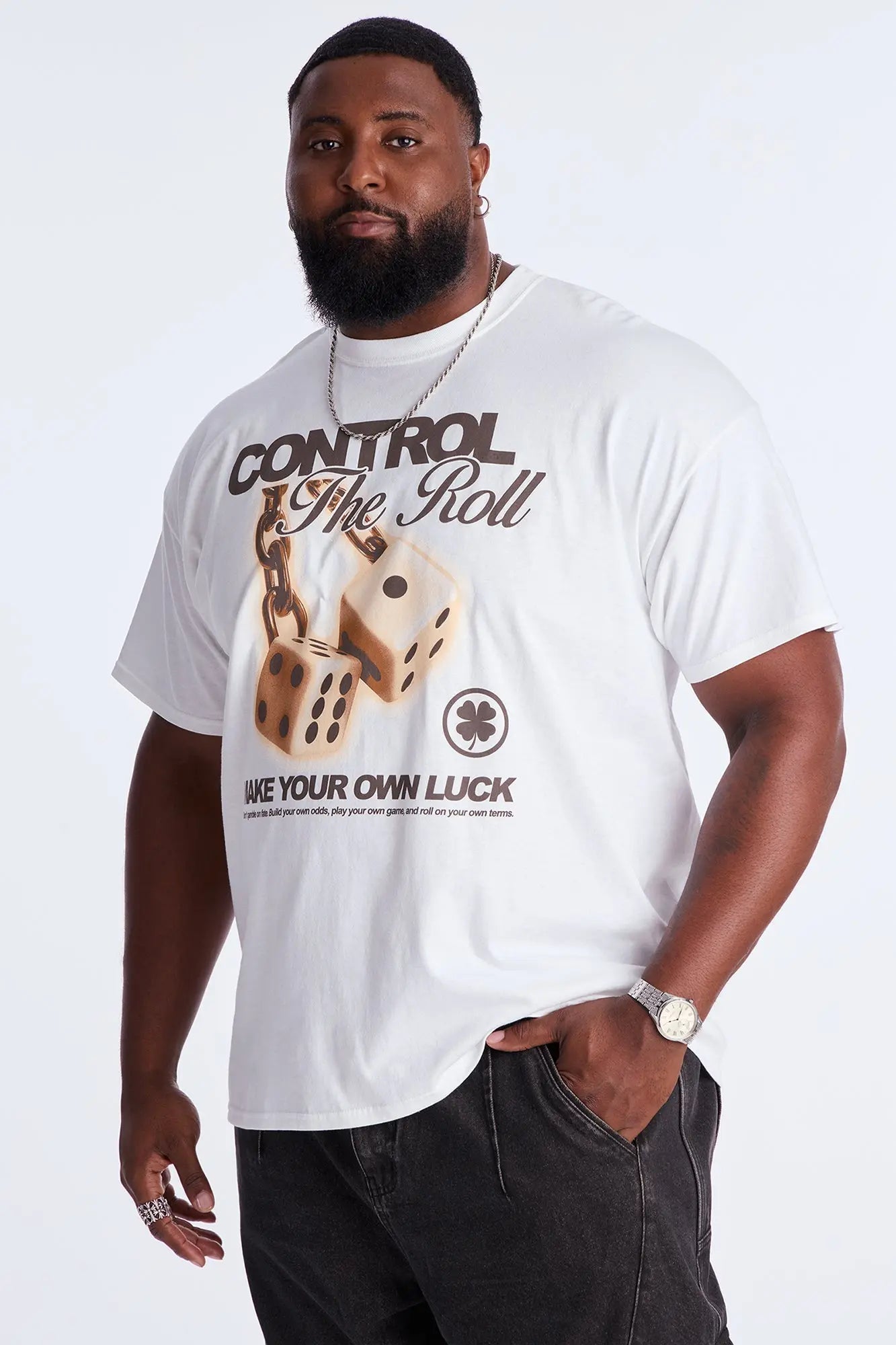 Control The Roll Short Sleeve Tee - White