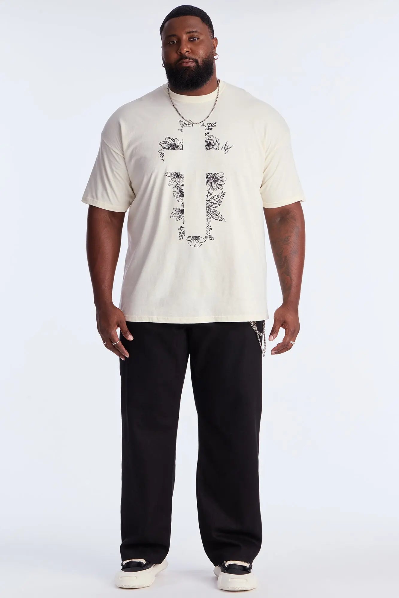 Blessed Flowers Short Sleeve Tee - Natural