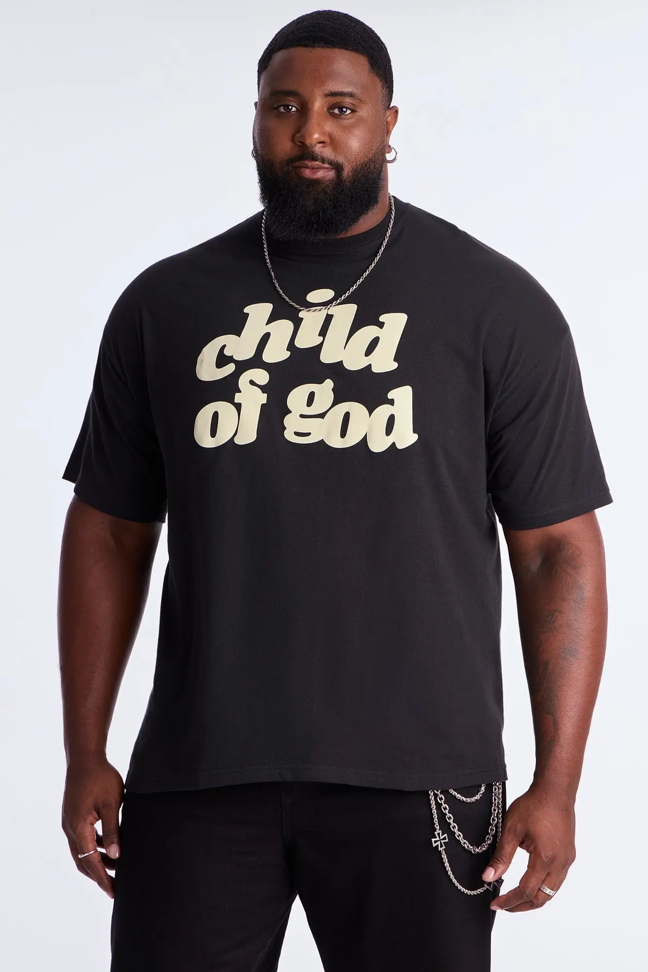 I Am A Child Of God Short Sleeve Tee - Black