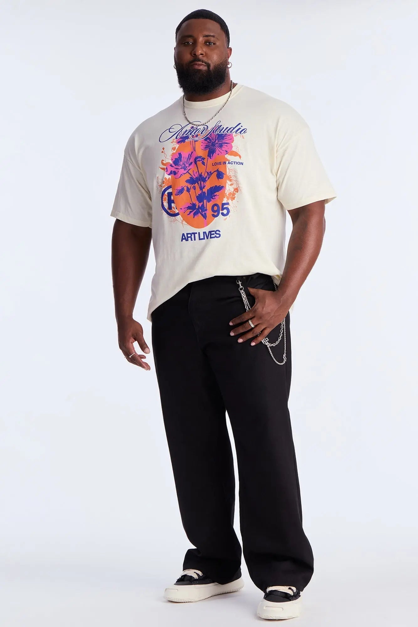 Amor Studio Art Lives Short Sleeve Tee - Natural