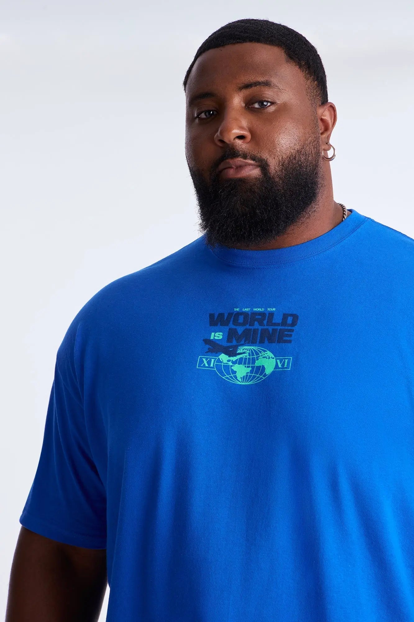 World Is Mine Ours Short Sleeve Tee - Blue