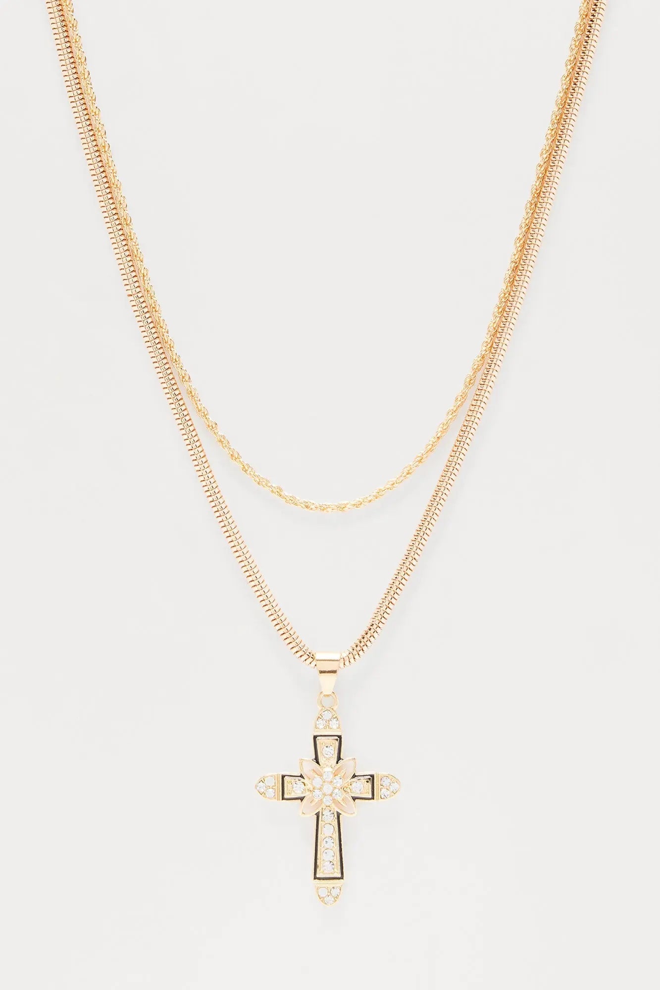 New Scene Pendant Necklace Set - Gold