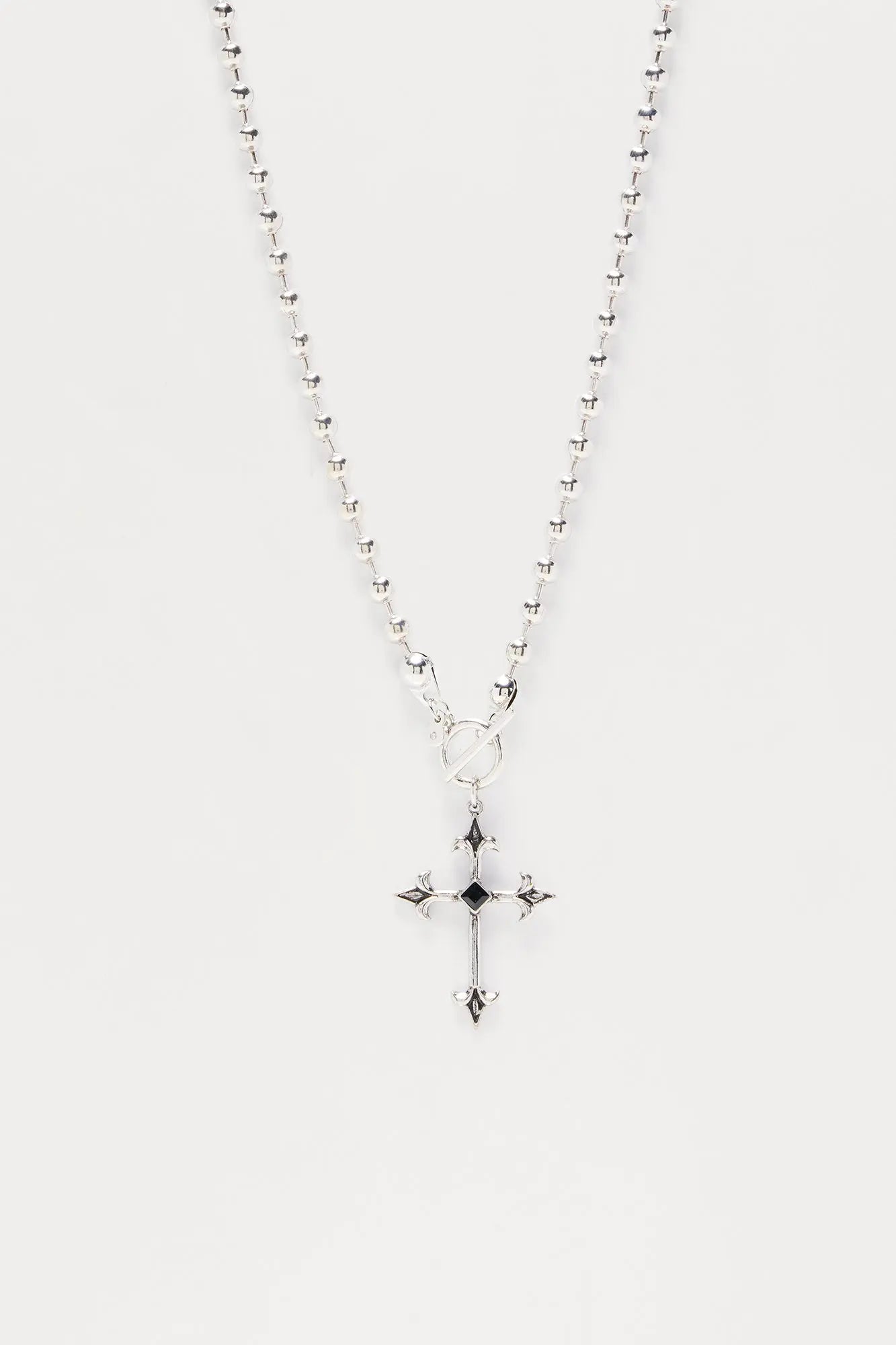 Command Cross Pendant Necklace - Silver