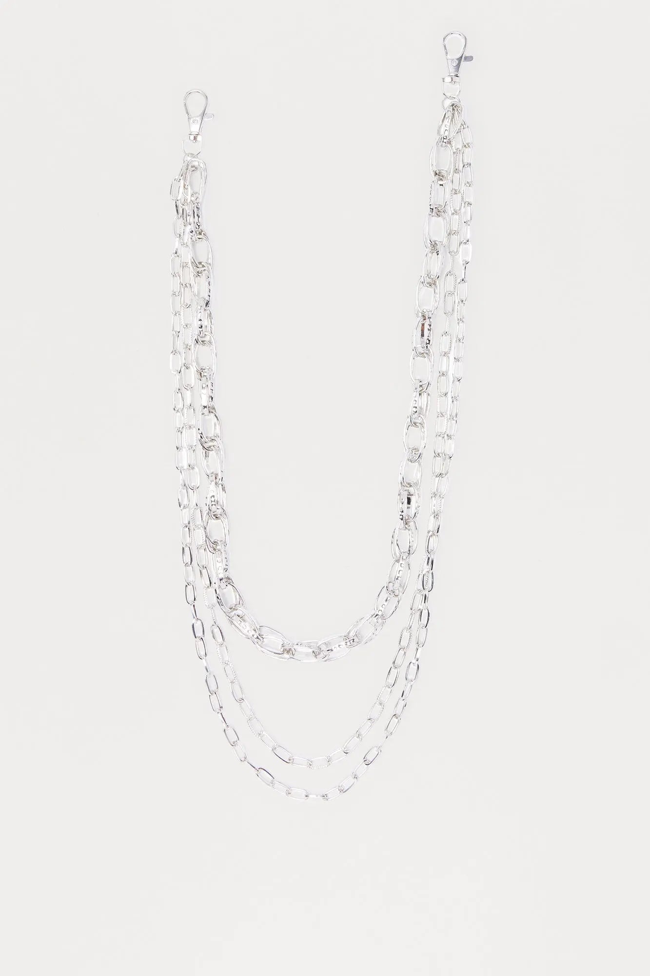 Chief Stacked Pant Chain - Silver