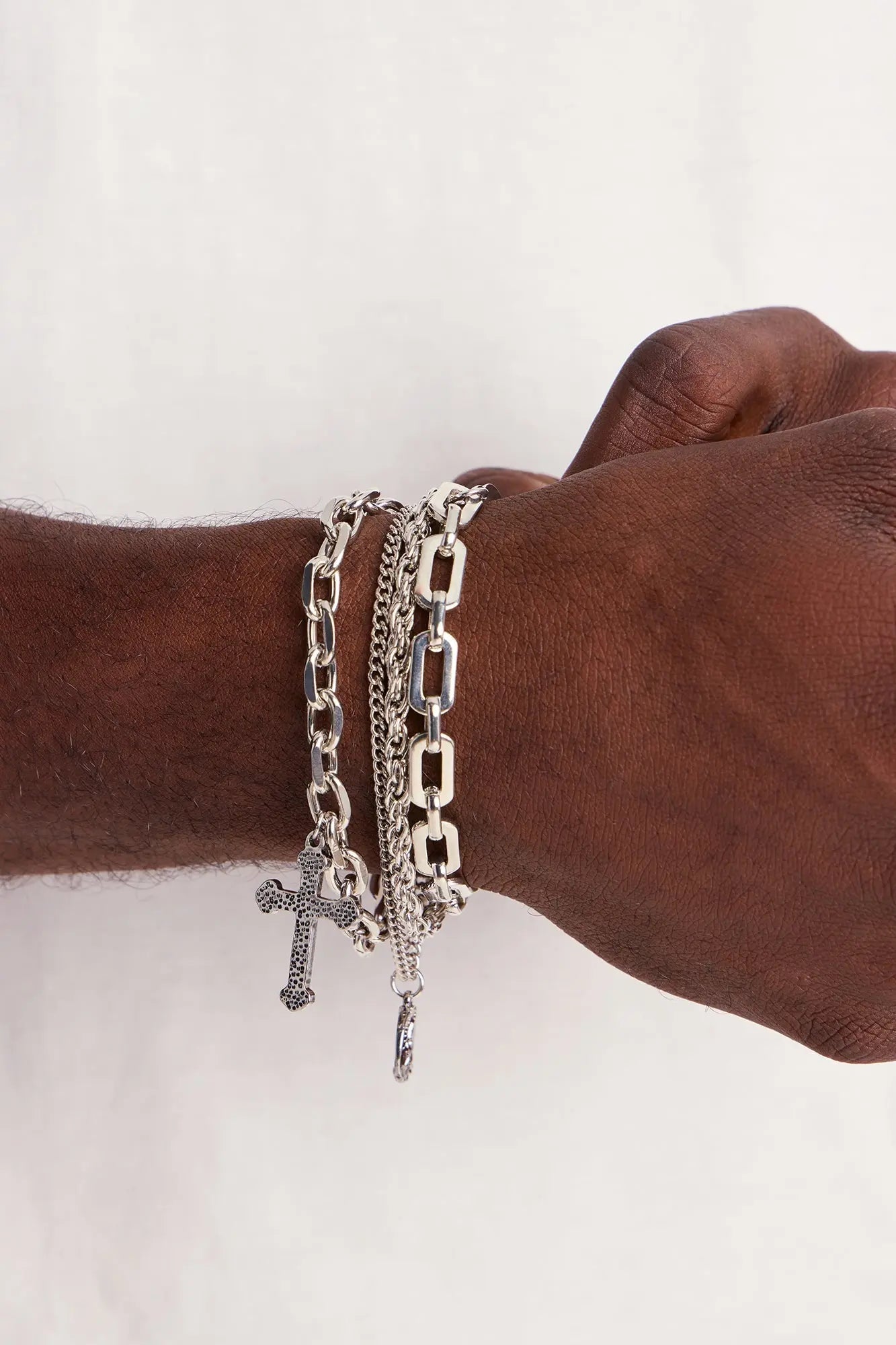All Access Stacked Bracelet Set - Silver