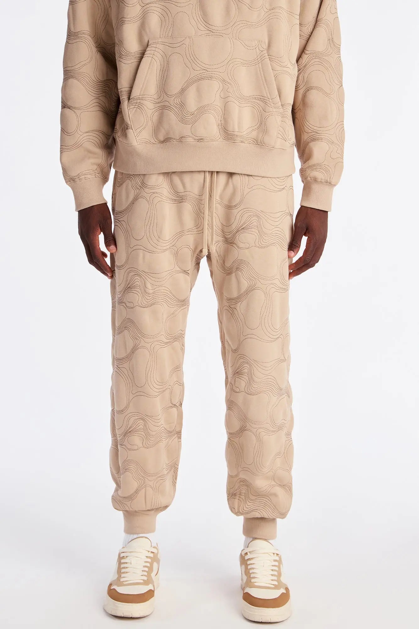 Elevation Stitch Baggy Jogger - Taupe