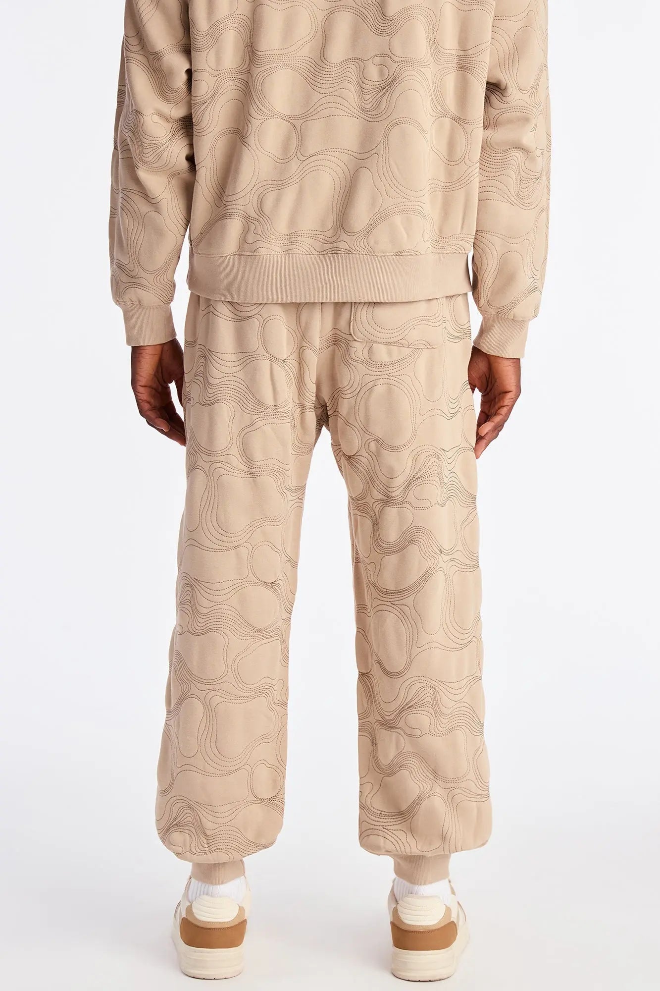 Elevation Stitch Baggy Jogger - Taupe