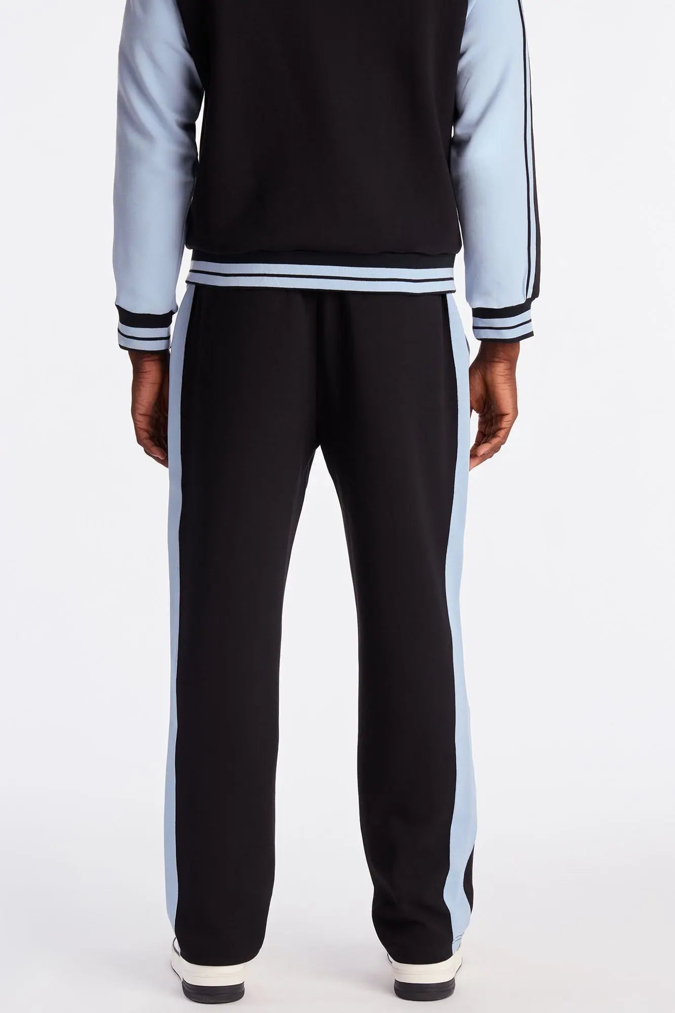 Slim On Board Paneled Track Pant - Black/Blue