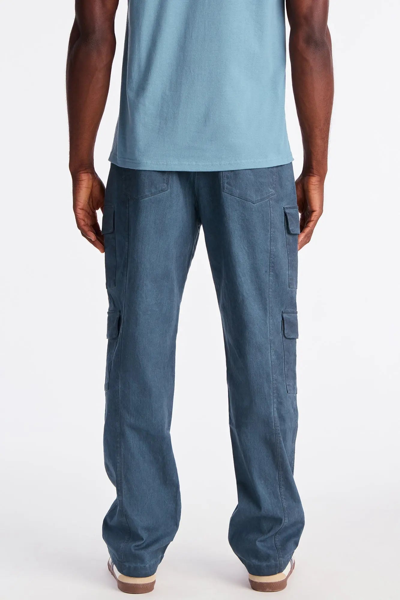 Straight Faded Out Cargo Pant - Navy