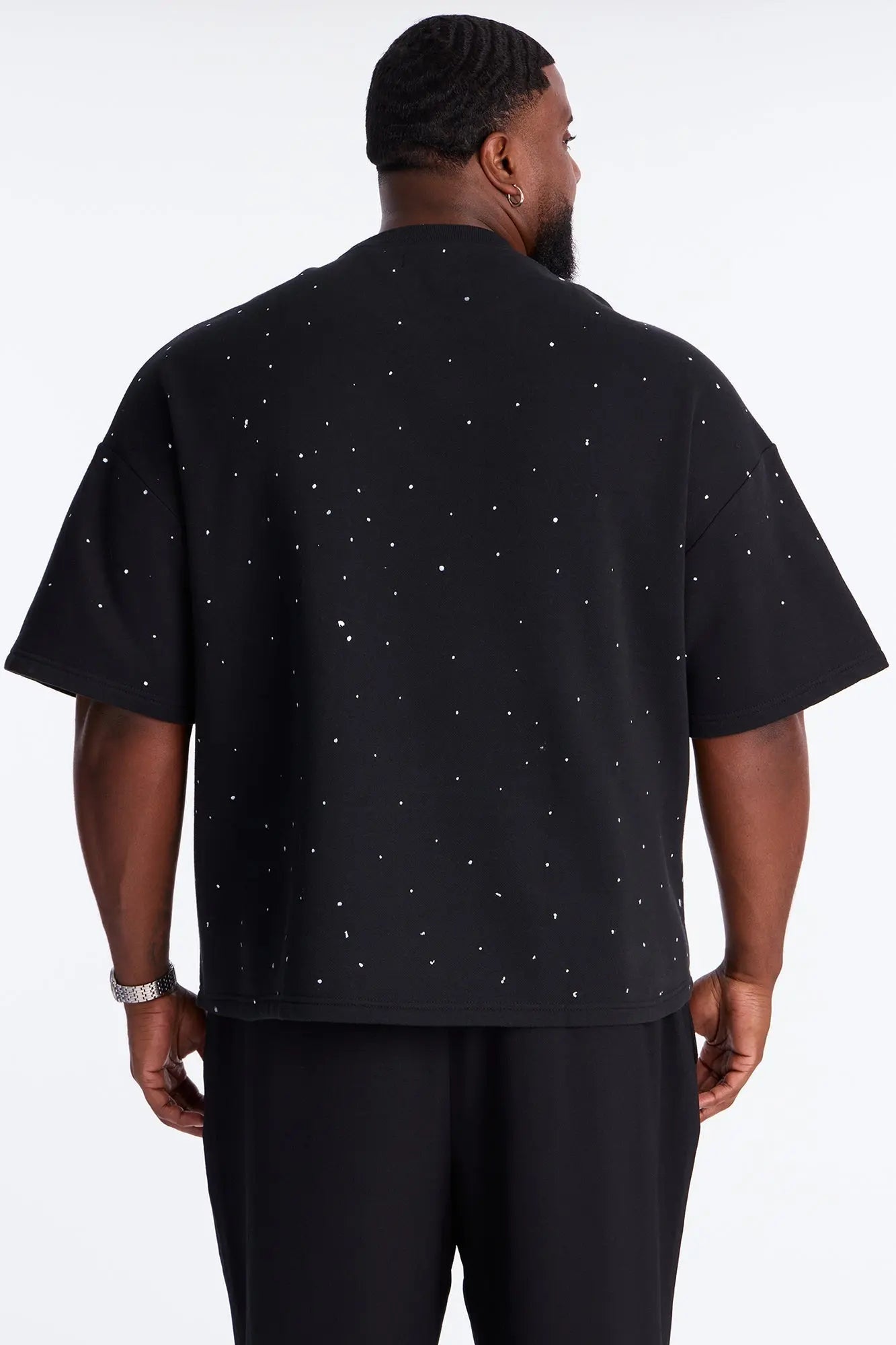 Relaxed Heavensent 777 Short Sleeve Tee - Black Wash