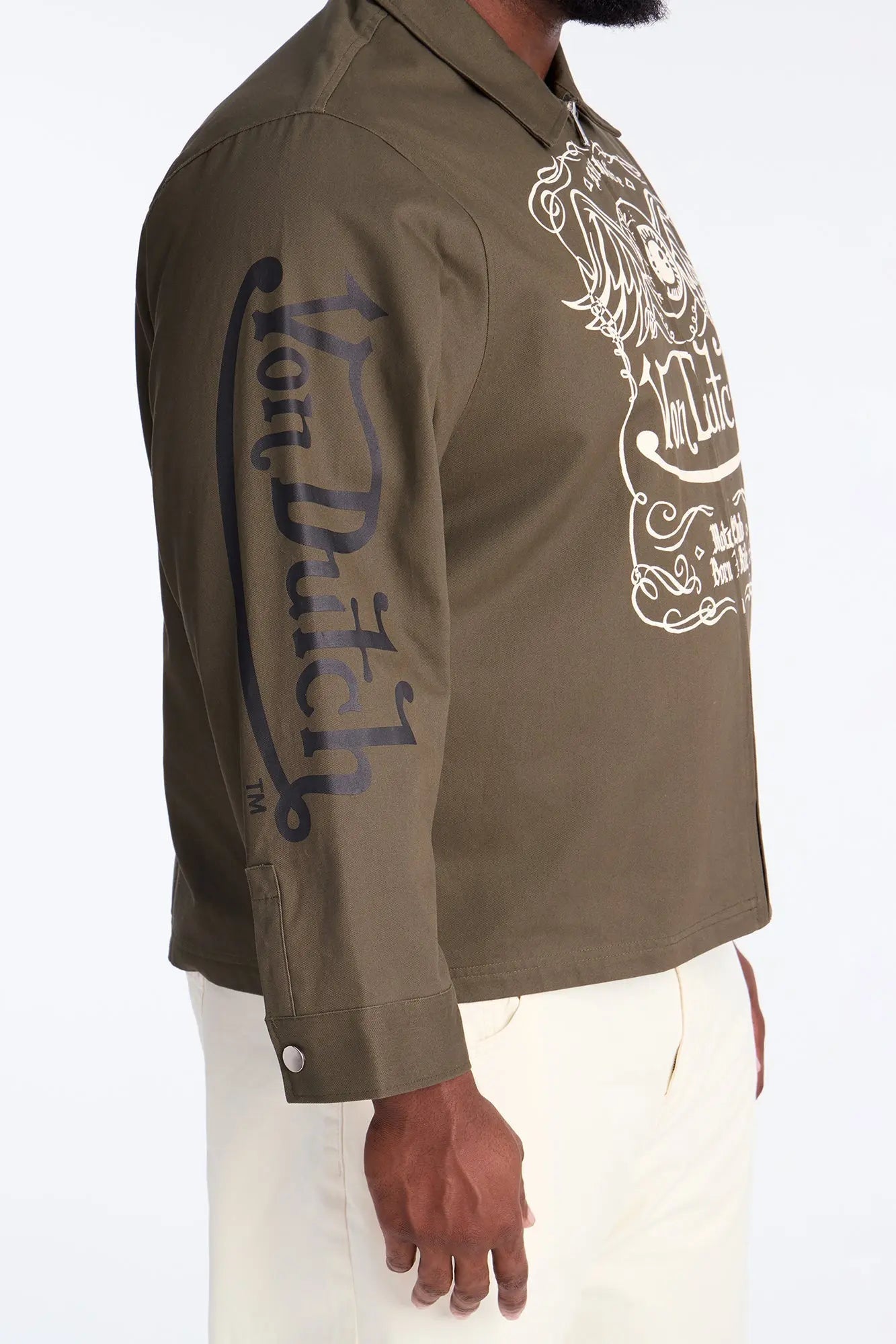 Von Dutch Winged Eye Work Jacket - Olive/combo