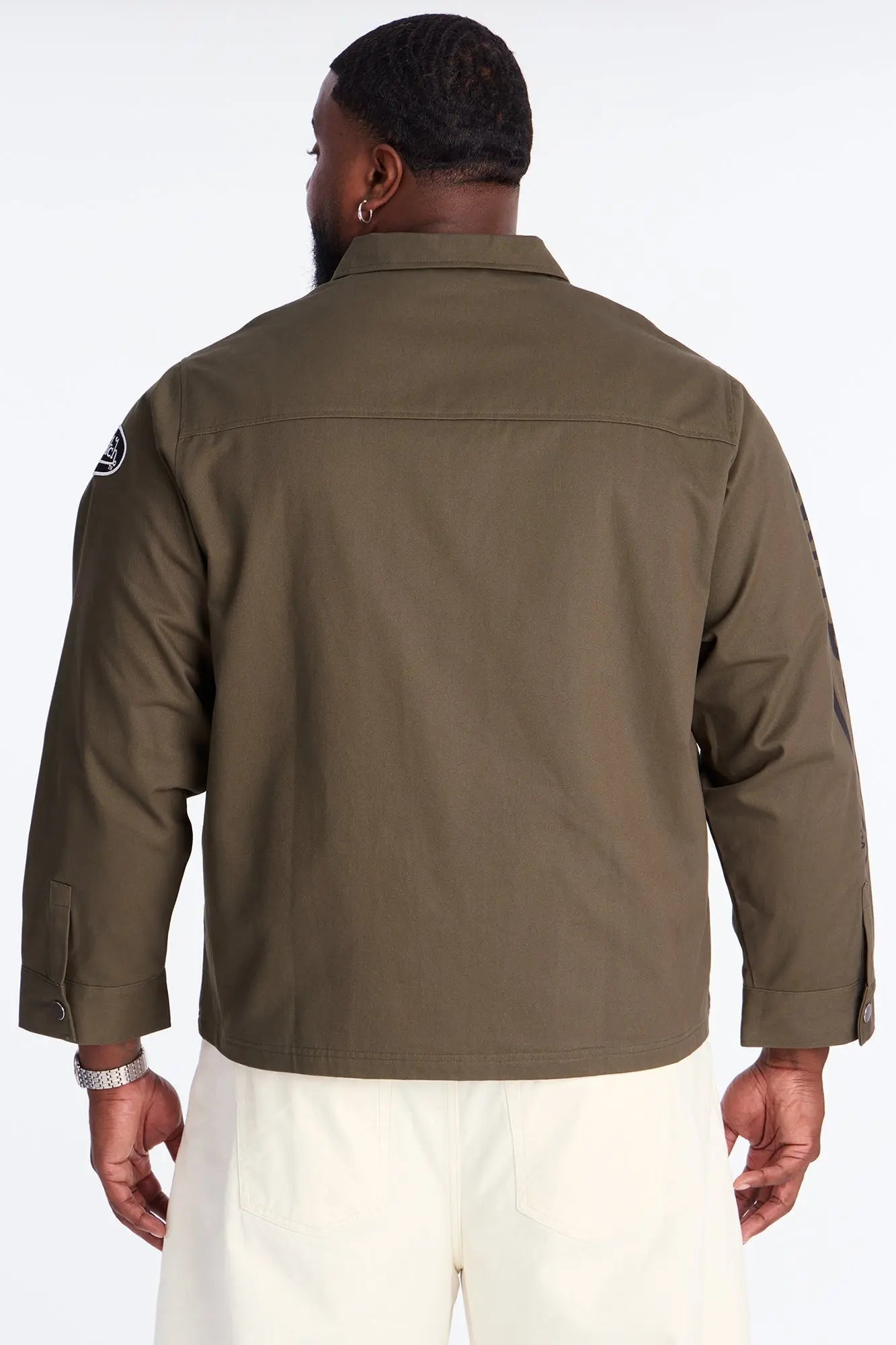 Von Dutch Winged Eye Work Jacket - Olive/combo