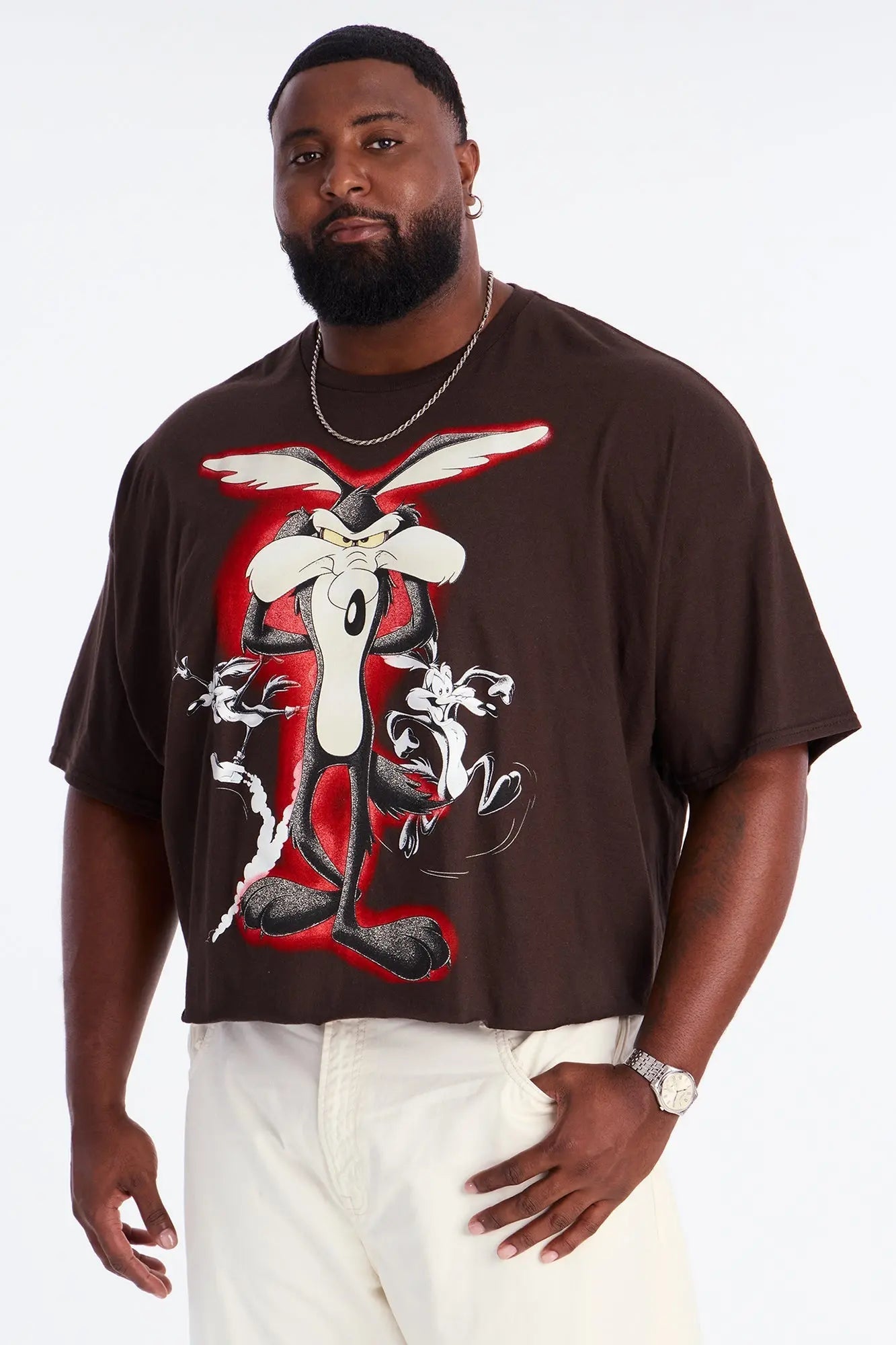 Looney Tunes Crew Short Sleeve Tee - Brown