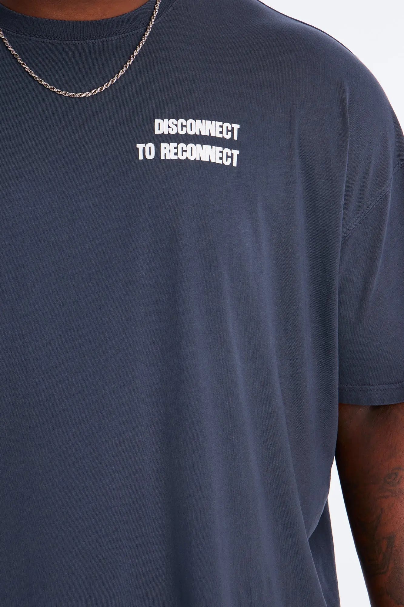 Offline Luxury Oversized Short Sleeve Tee - Navy