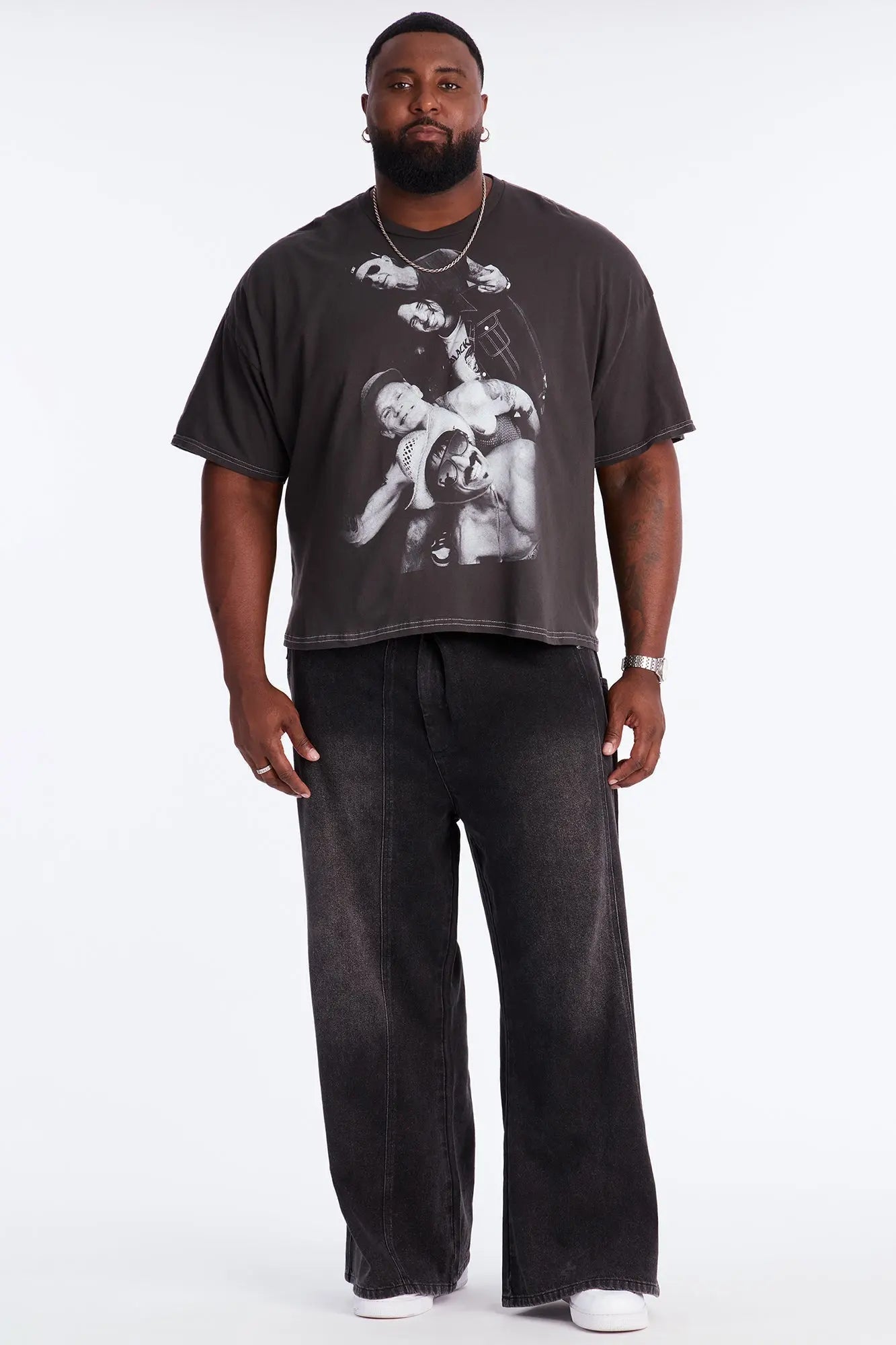 Red Hot Chili Peppers Oversized Short Sleeve Tee - Black Wash