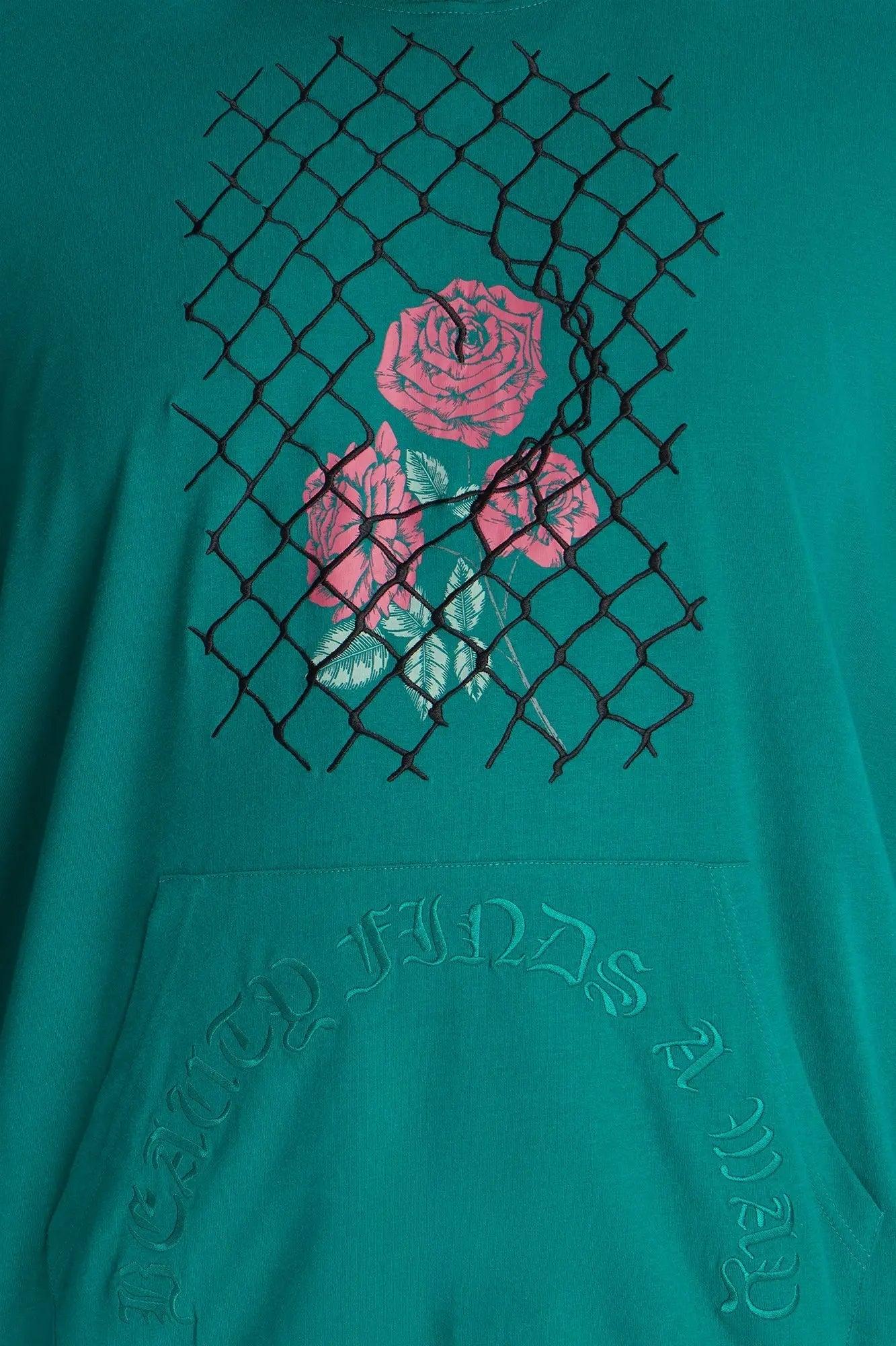 Graphic Hooded Twofer Shirt - Green
