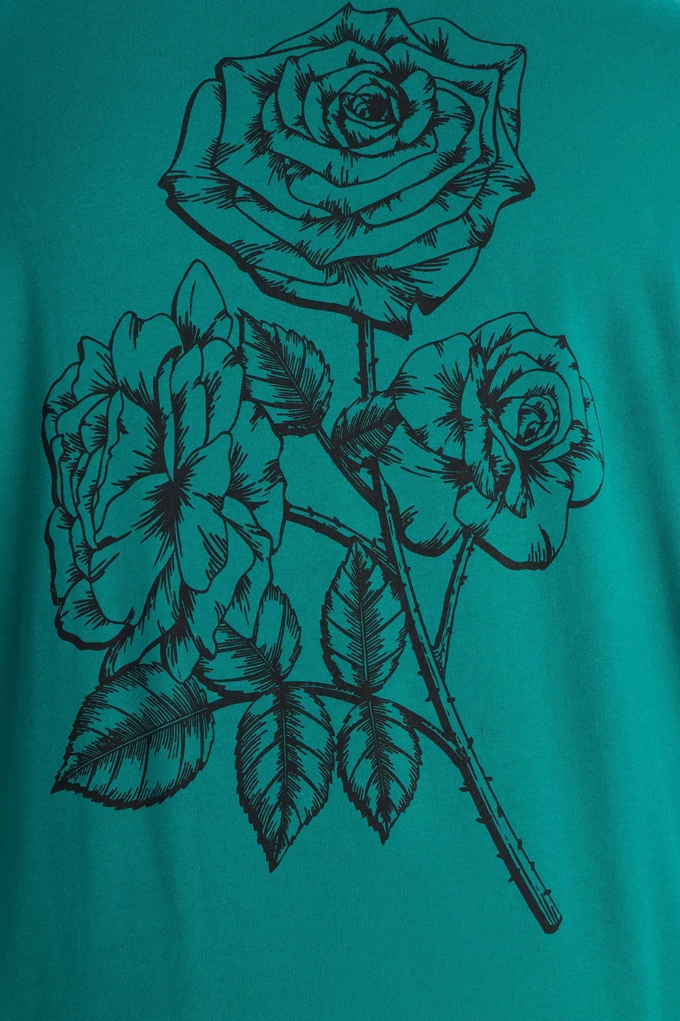 Graphic Hooded Twofer Shirt - Green