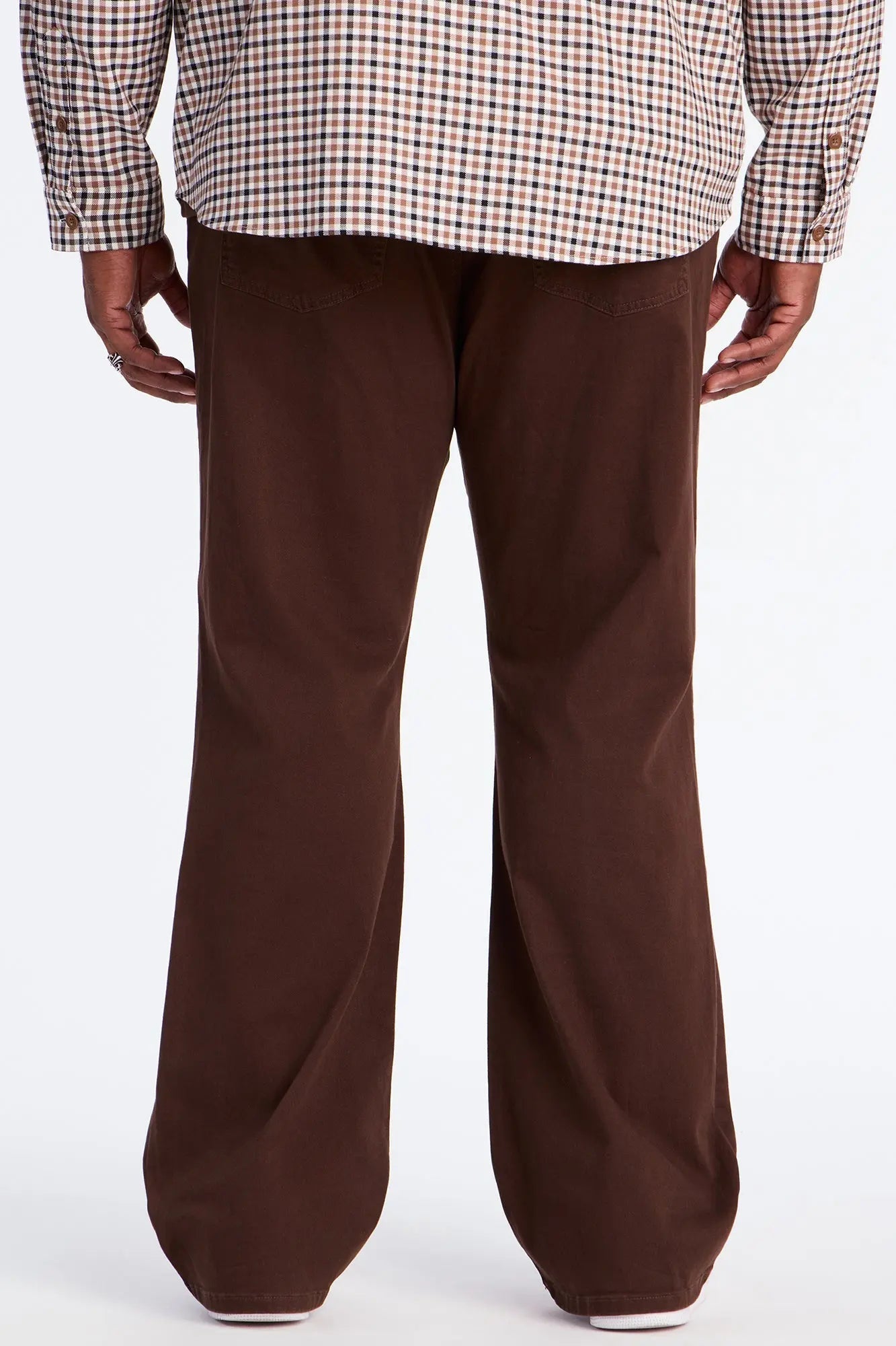 Mac Chino Stacked Slim Flare Pants - Dark Brown