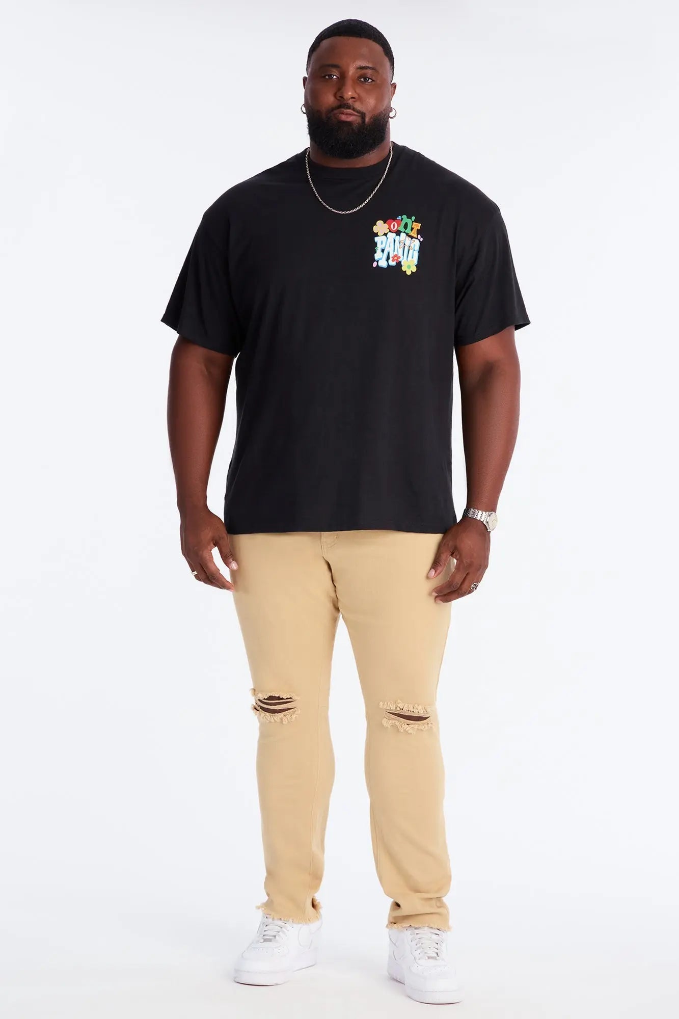 Don't Panic Short Sleeve Tee - Black