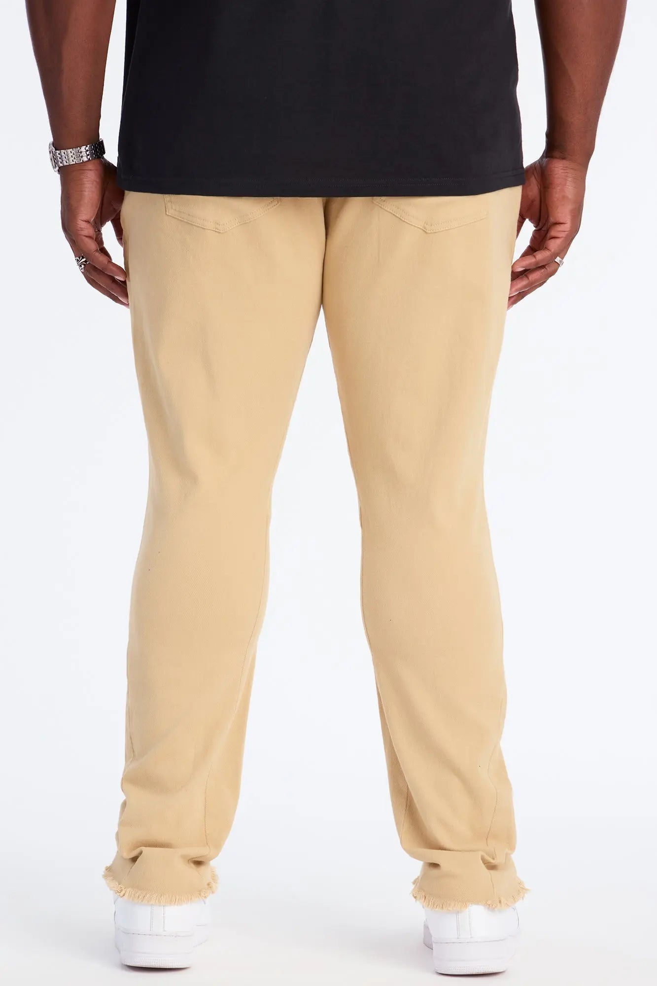 Stacked Skinny Staying Busy Distressed Pant - Khaki