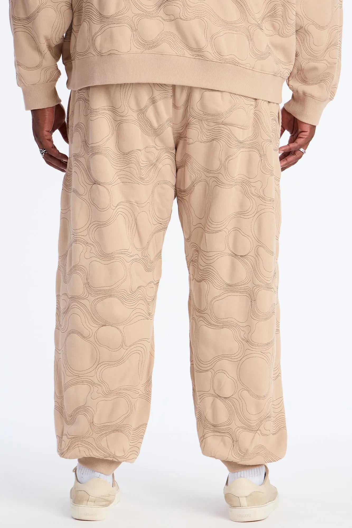 Elevation Stitch Baggy Jogger - Taupe